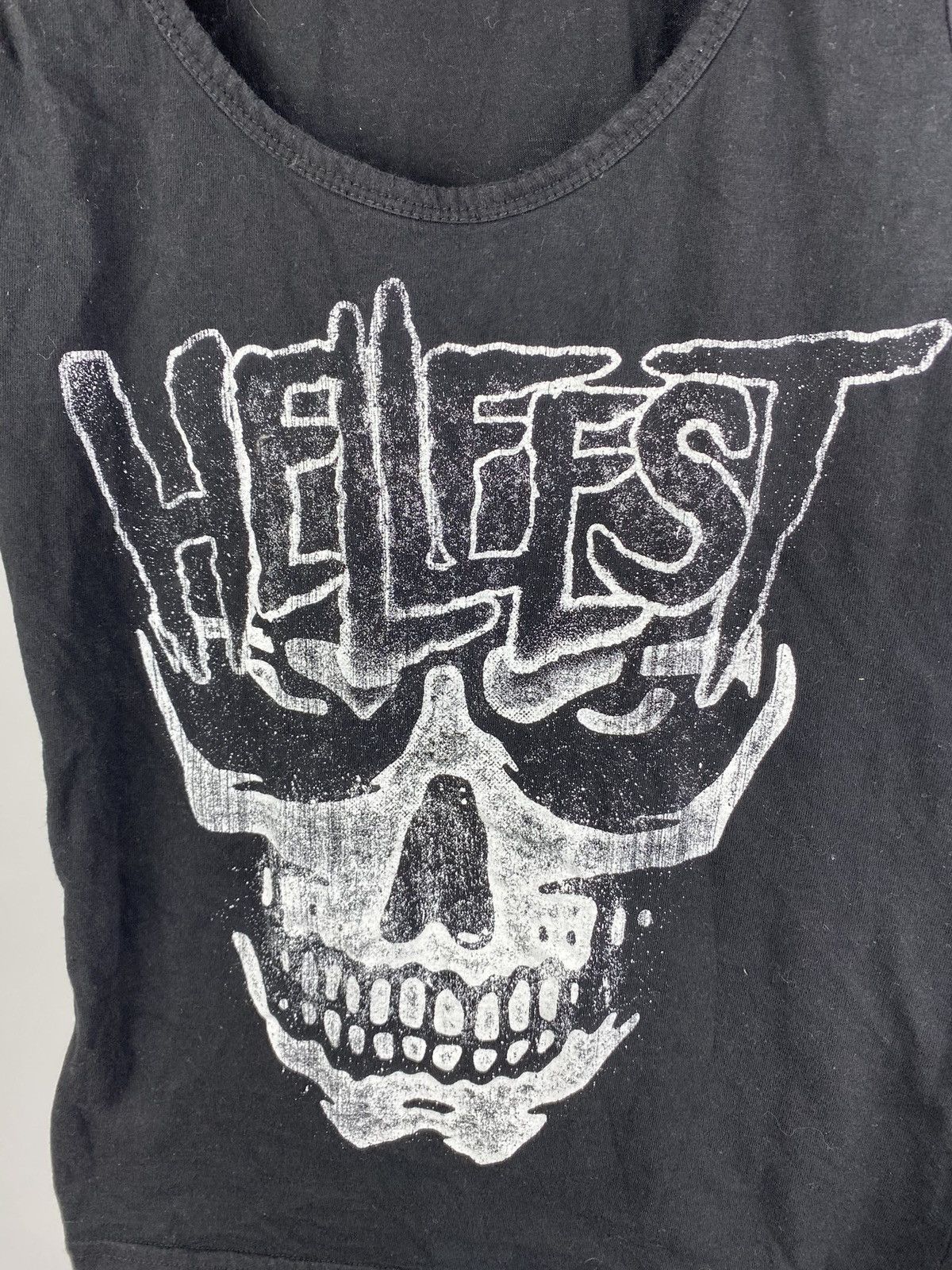 Band Tees × Vintage 🔥HELLFEST Tank Top Skull Graphic Shirt Rock Metal Festival Size S / US 4 / IT 40 - 2 Thumbnail