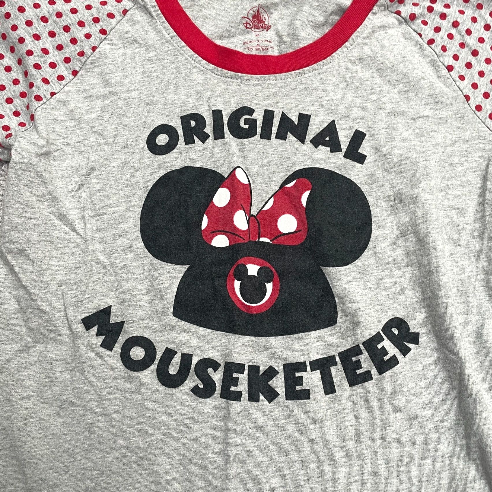Disney Disney Minnie Mouseketeer Polka T-Shirt Women XS Gray Crew Neck Short Sleeve Tee Size XS / US 0-2 / IT 36-38 - 3 Thumbnail