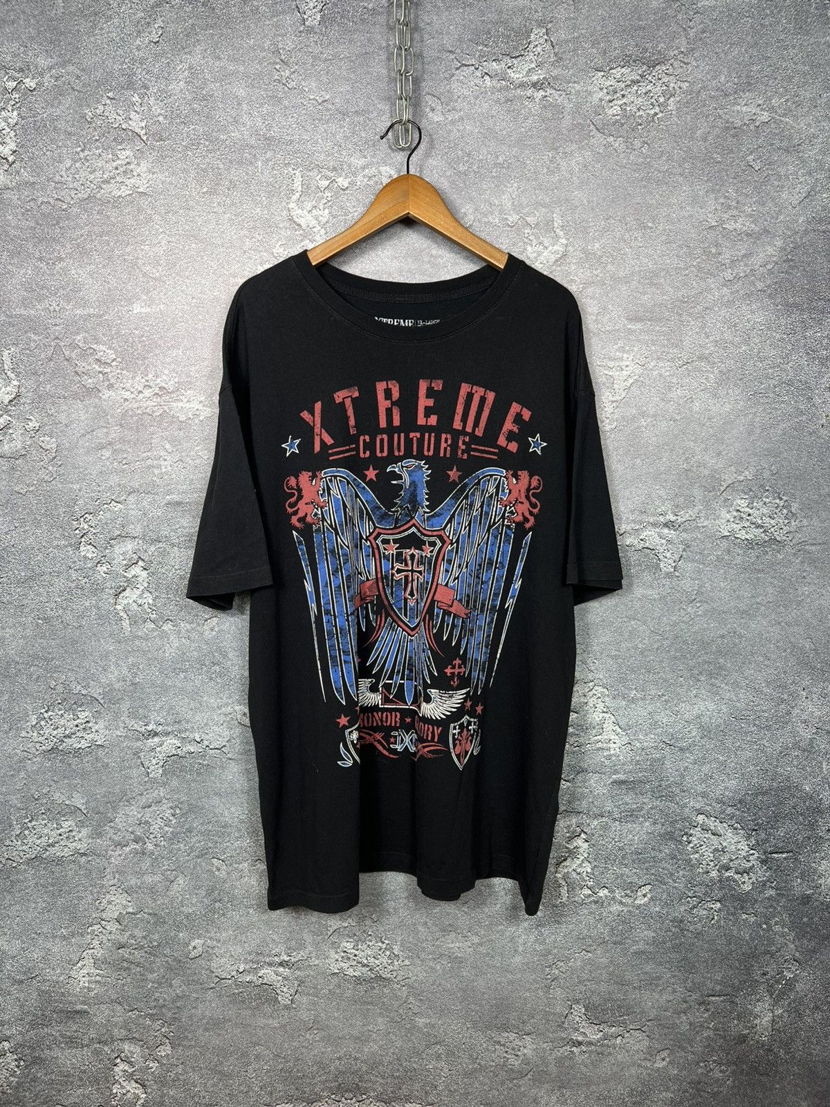 Affliction Affliction Brand 3Xl Xtreme Couture Honor Glory Y2K T-shirt Size US XXL / EU 58 / 5 - 1 Thumbnail