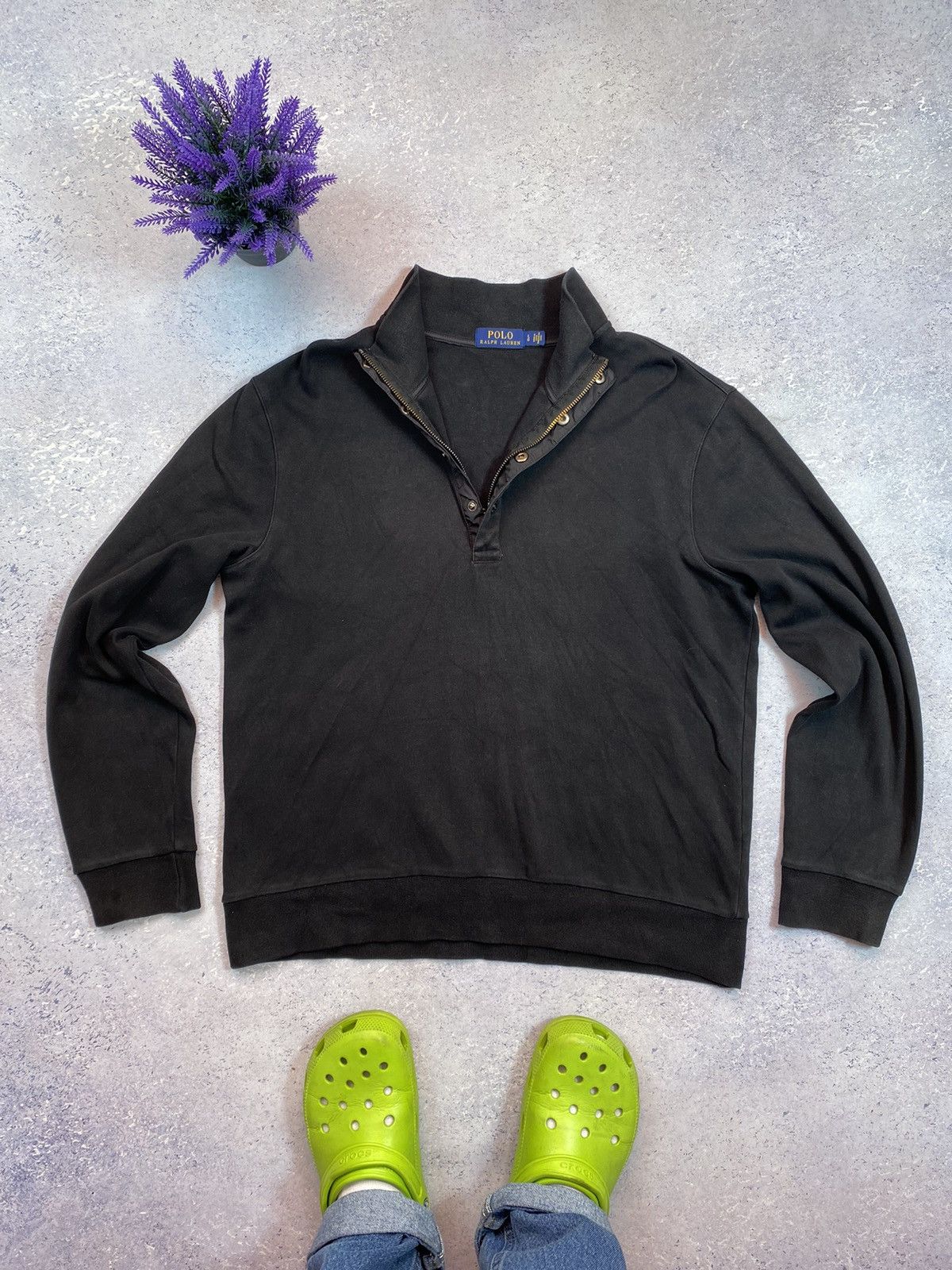Polo Ralph Lauren × Ralph Lauren Polo Ralph Lauren Men’s Black 1/4 Zip Size Large Size US L / EU 52-54 / 3 - 2 Thumbnail