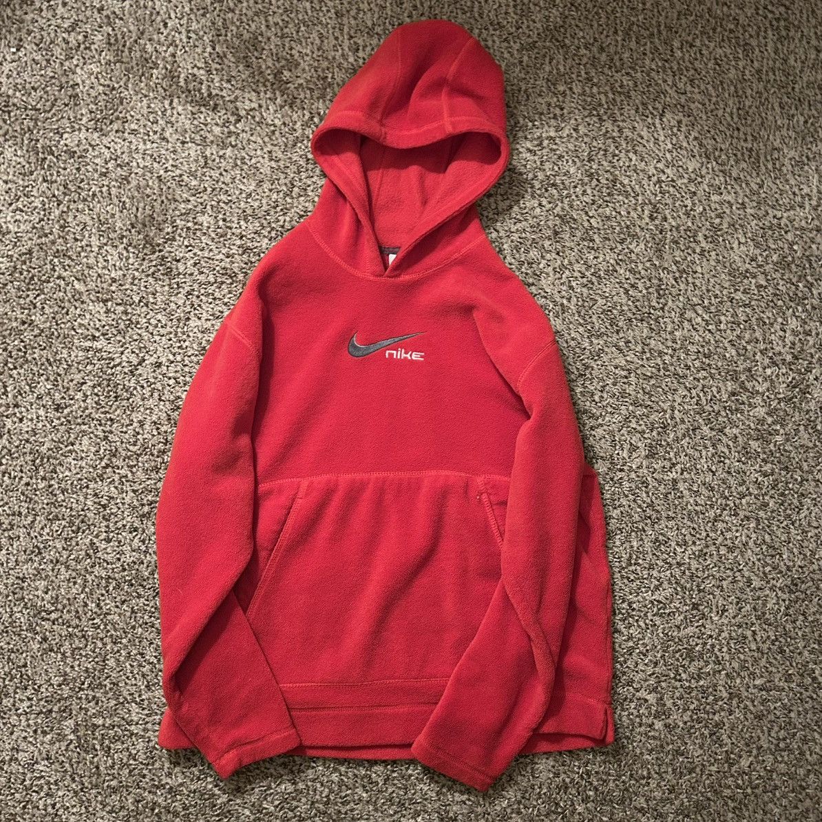 Nike Vintage Y2K Nike Fleece Hoodie Size US L / EU 52-54 / 3 - 2 Thumbnail