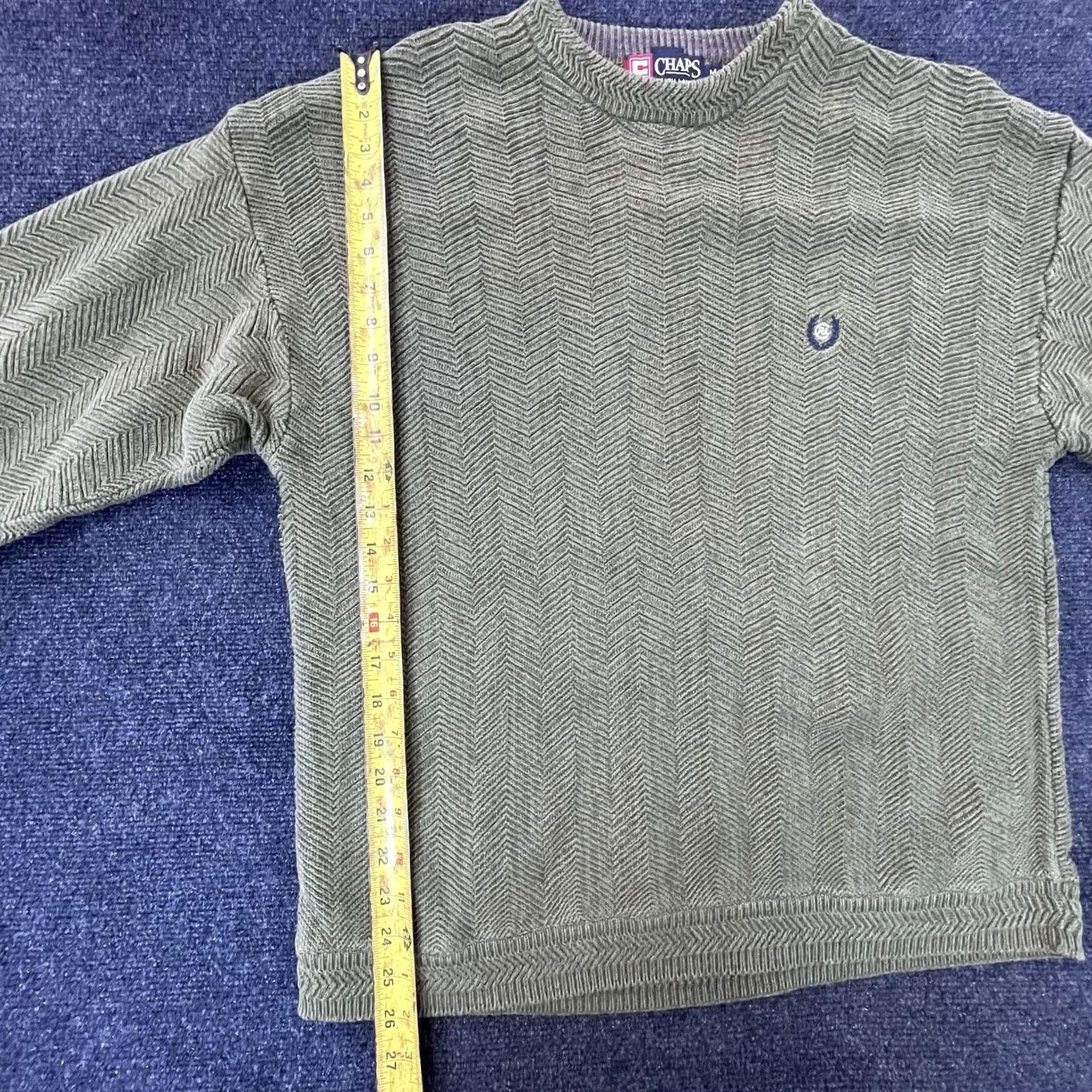 Chaps Chaps Ralph Lauren Sweater Mens Medium Chevron Knit Pullover Crewneck Casual Size US M / EU 48-50 / 2 - 5 Thumbnail