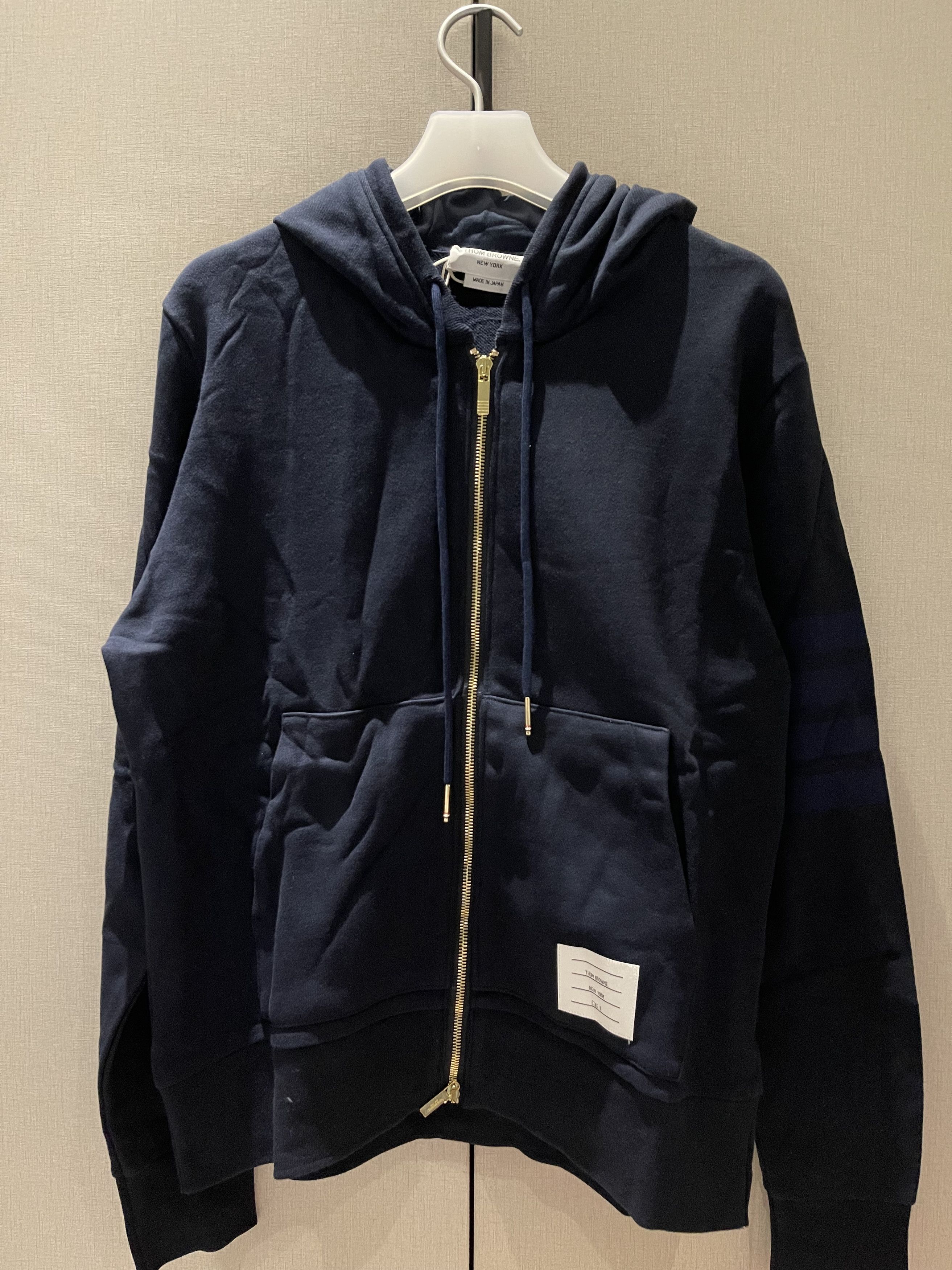 Thom Browne Thom Browne Zip Hoodie Navy Size US M / EU 48-50 / 2 - 1 Thumbnail