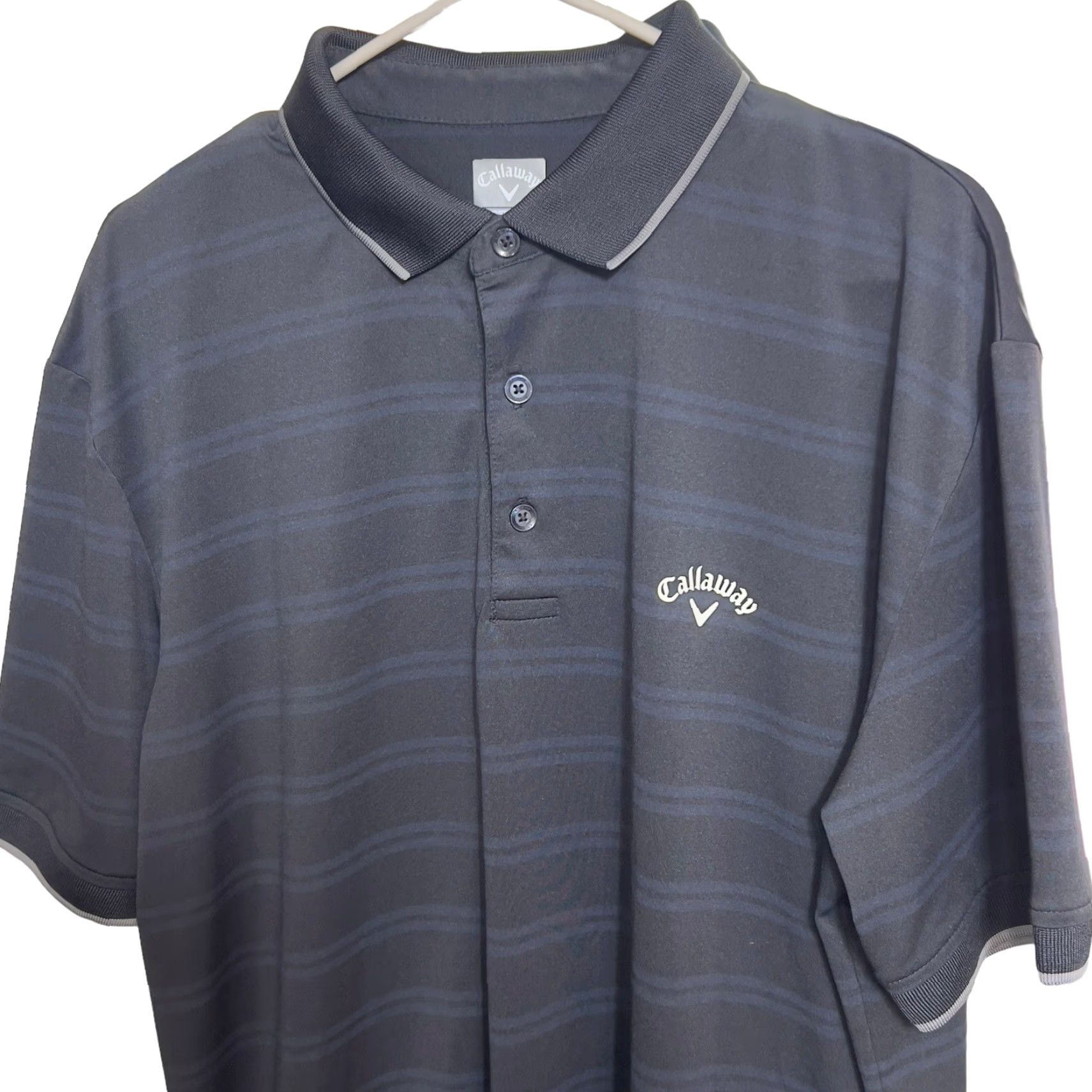 Callaway Callaway Opti Dri Golf Polo Shirt L Mens Black Logo Polyester Active Stretch Size US L / EU 52-54 / 3 - 3 Thumbnail