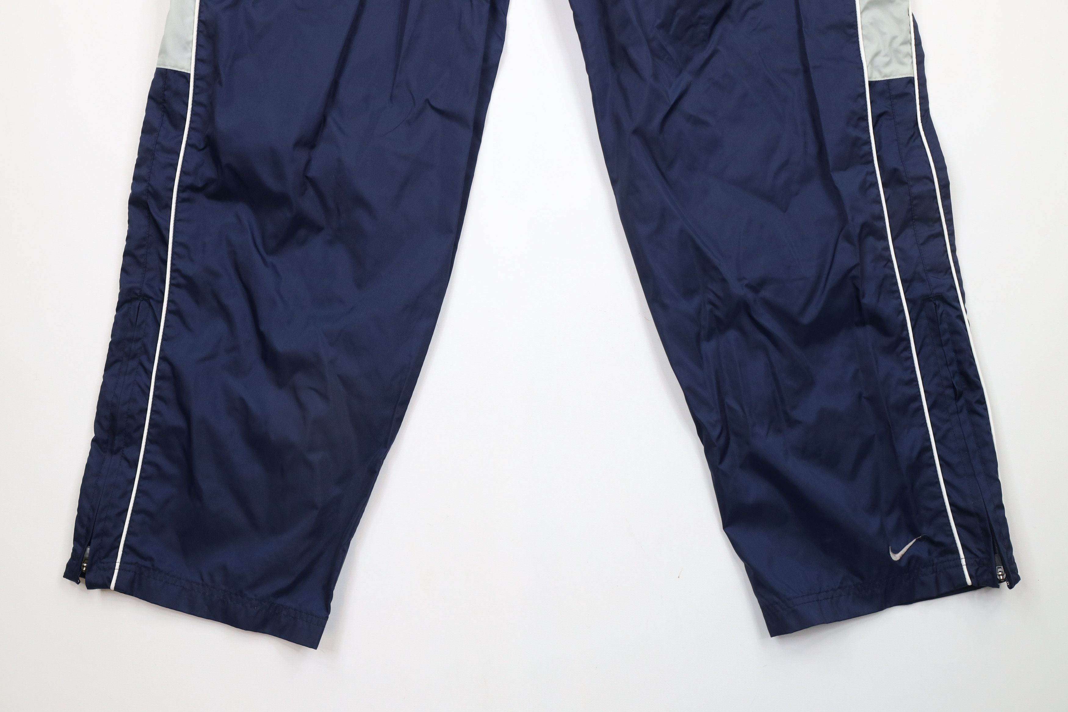 Nike × Vintage Vintage Nike Travis Scott Mini Swoosh Wide Leg Pants Blue Size US 36 / EU 52 - 4 Thumbnail