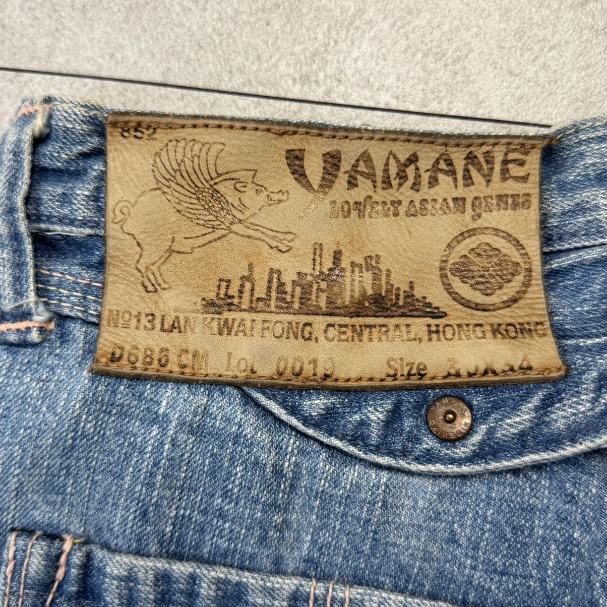 Evisu Evisu Face Half Denim Jeans Pants Size US 30 / EU 46 - 2 Thumbnail