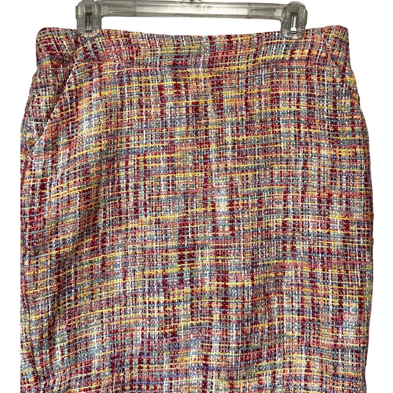 Merona Merona Tweed Mini Skirt A Line Side Pockets Women's Multi 10 Size 32" / US 10 / IT 46 - 3 Thumbnail