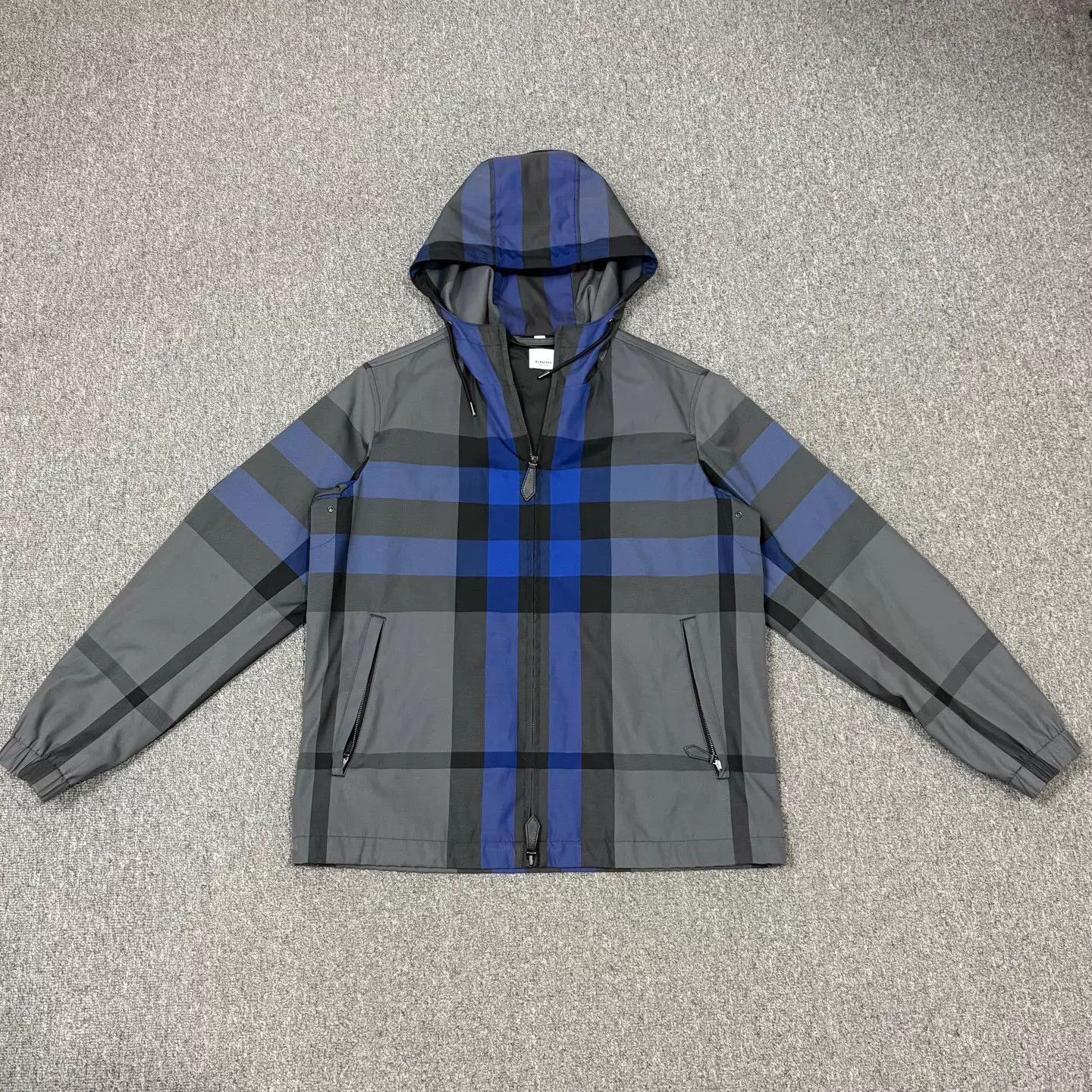 Burberry Burberry zip jacket gray blue check M 99 new Size US M / EU 48-50 / 2 - 1 Thumbnail