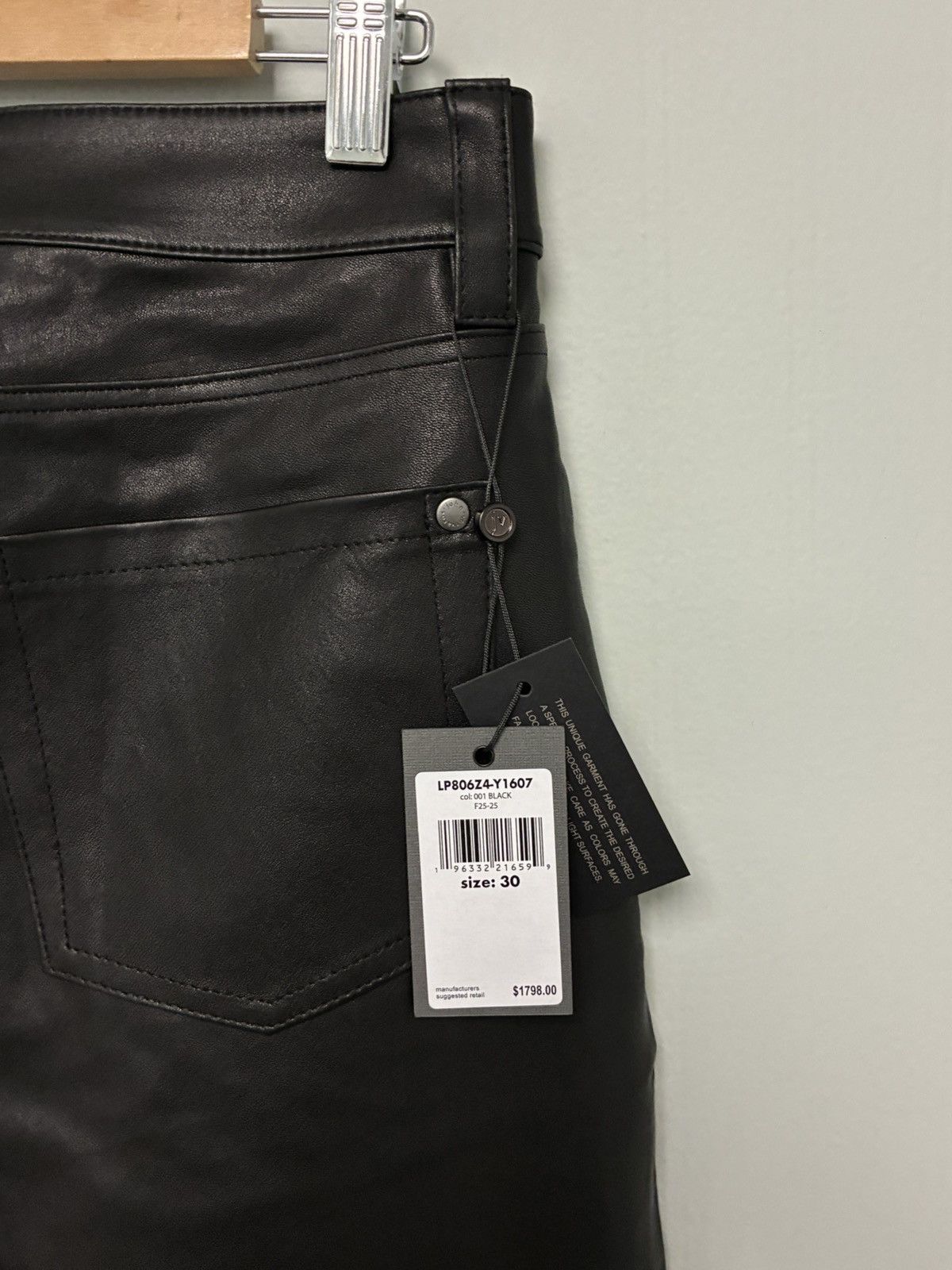 John Varvatos The Rocker Leather Pants. Size 30 Size US 30 / EU 46 - 16 Thumbnail