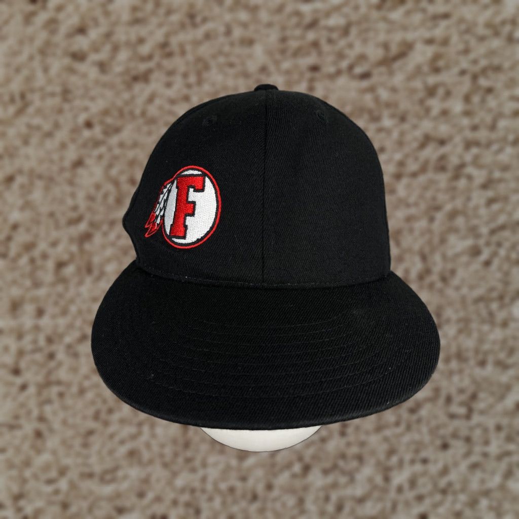 Vintage VINTAGE The Game Fallbrook High School Hat Cap Baseball Cap Fitted 7 1/4 Adult Black Wool Blend Logo School Mens Size ONE SIZE - 1 Thumbnail