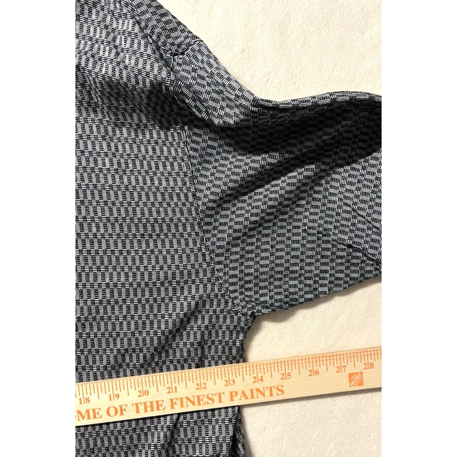 Vintage Ashworth Polo Shirt Mens XL Gray & Black Geometric Pattern Logo Golf Shirt Size US XL / EU 56 / 4 - 3 Thumbnail