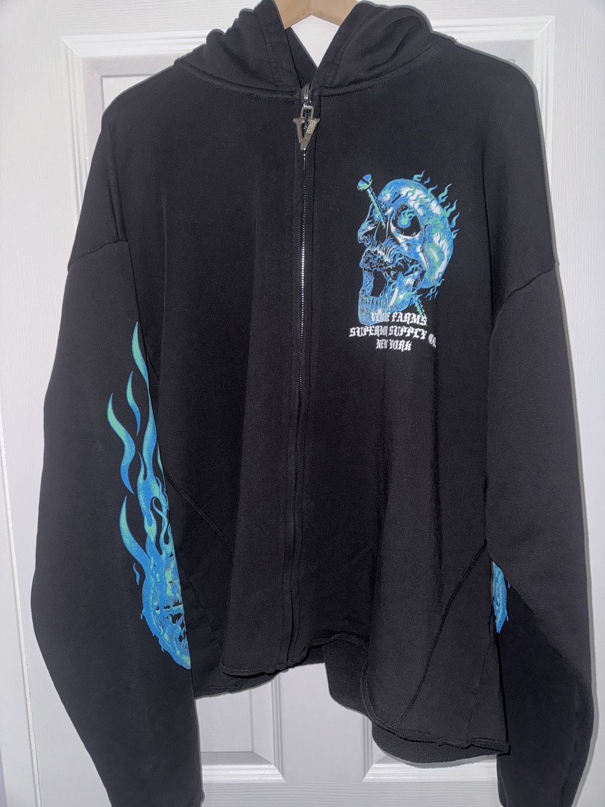 Vlone Vlone Glacier Skull Zip Up Size US L / EU 52-54 / 3 - 3 Thumbnail