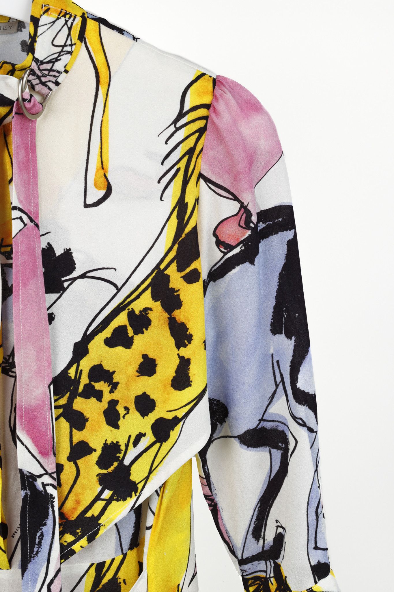 Stella McCartney Stella McCartney Resort 2020 White Horse-Print Midi Dress Size XS / US 0-2 / IT 36-38 - 5 Thumbnail