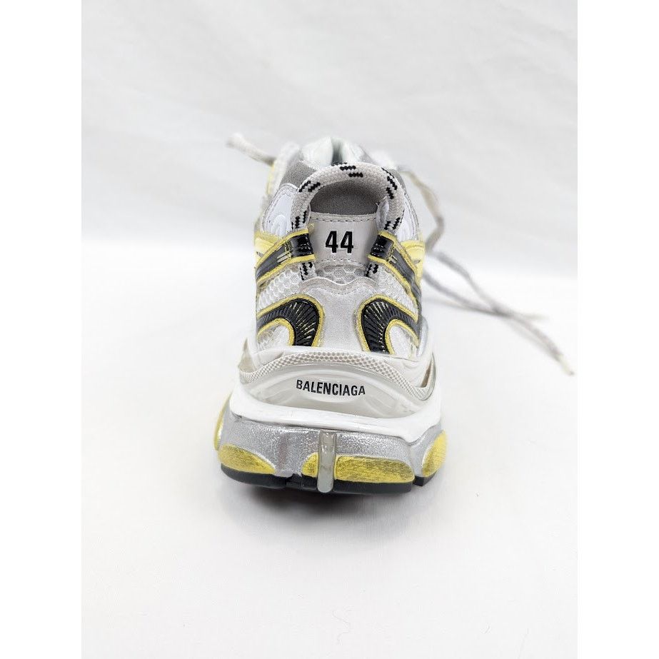 Balenciaga o1rshd1 Runners 2 Sneakers in White/Yellow/Black Size US 11 / EU 44 - 12 Thumbnail