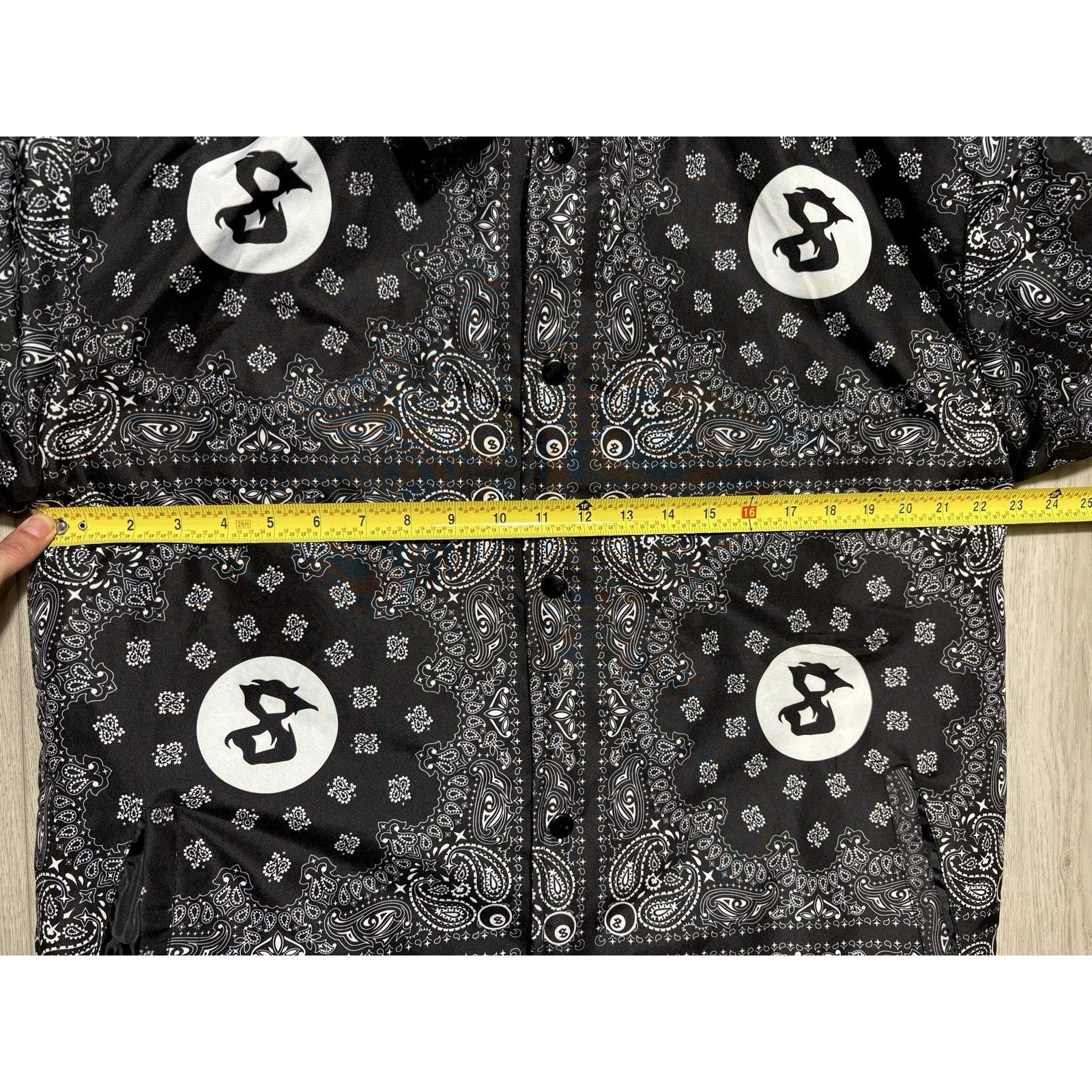 Section 8 Section Eight Y2K Paisley Bandana Streetwear Jacket Large Size US L / EU 52-54 / 3 - 16 Thumbnail