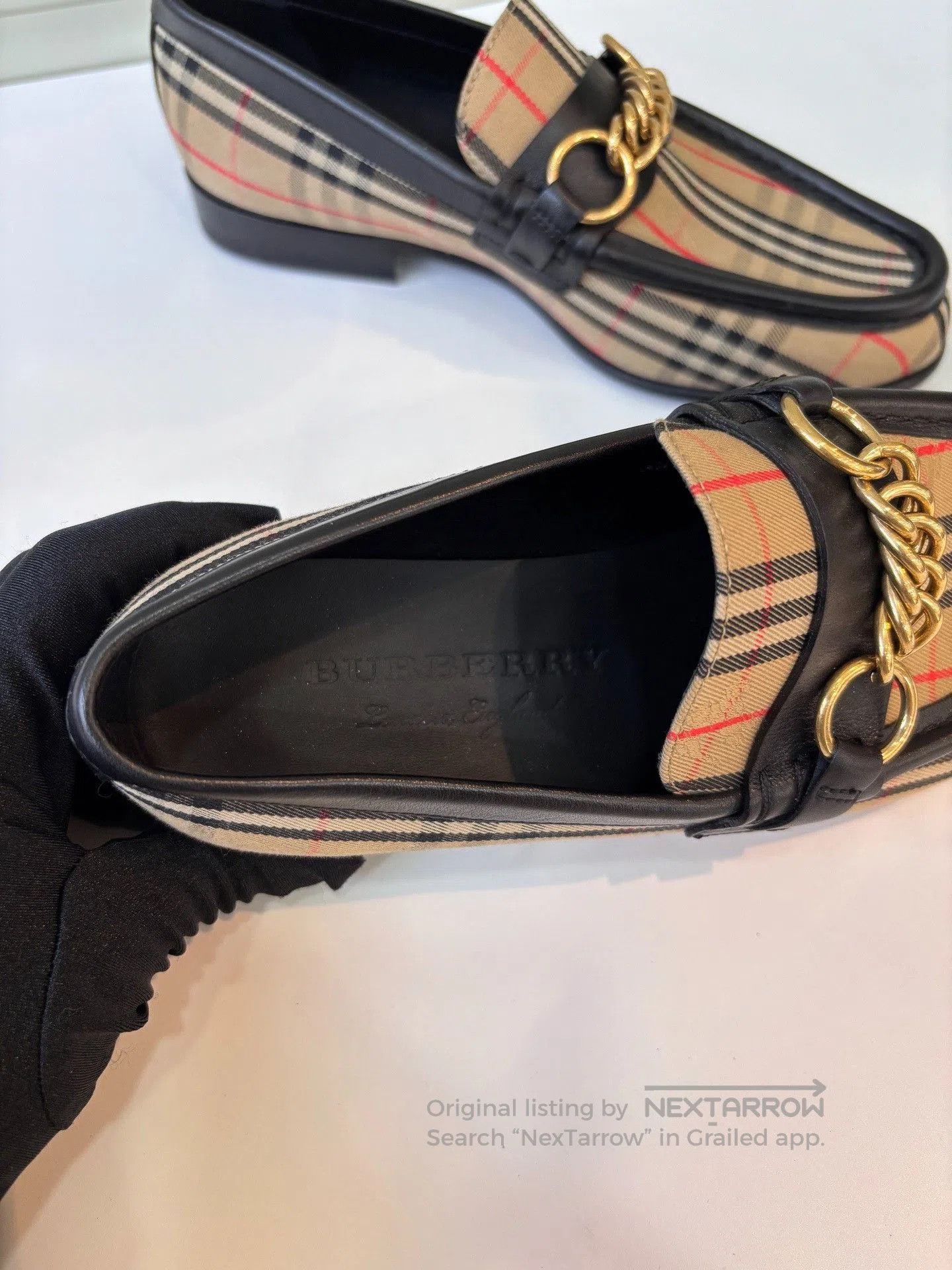 Burberry Burberry Classic Check Slip. Size US 4.5 / IT 34.5 - 2 Thumbnail