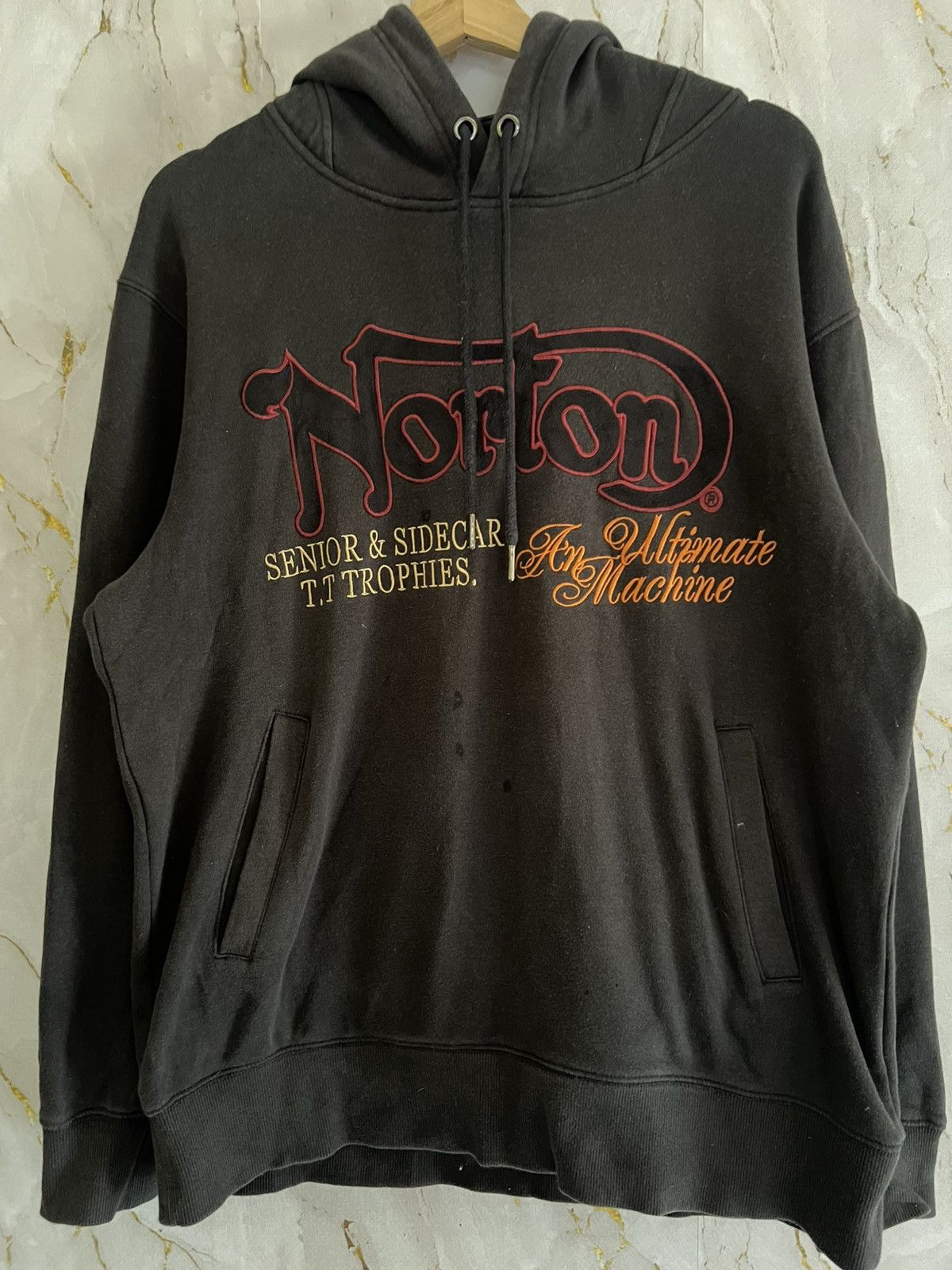 Norton Norton Hoodie – Vintage Motorcycle Streetwear Size US L / EU 52-54 / 3 - 1 Thumbnail