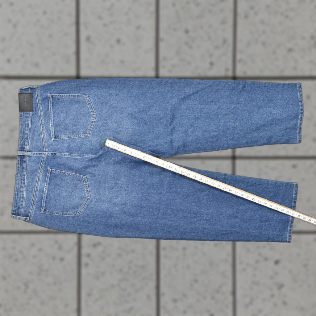 Express Express Jeans Women Size 16 Blue Studded Straight Leg Medium Wash Cotton Blend Jeans Size 38" / US 16 / IT 52 - 1 Thumbnail
