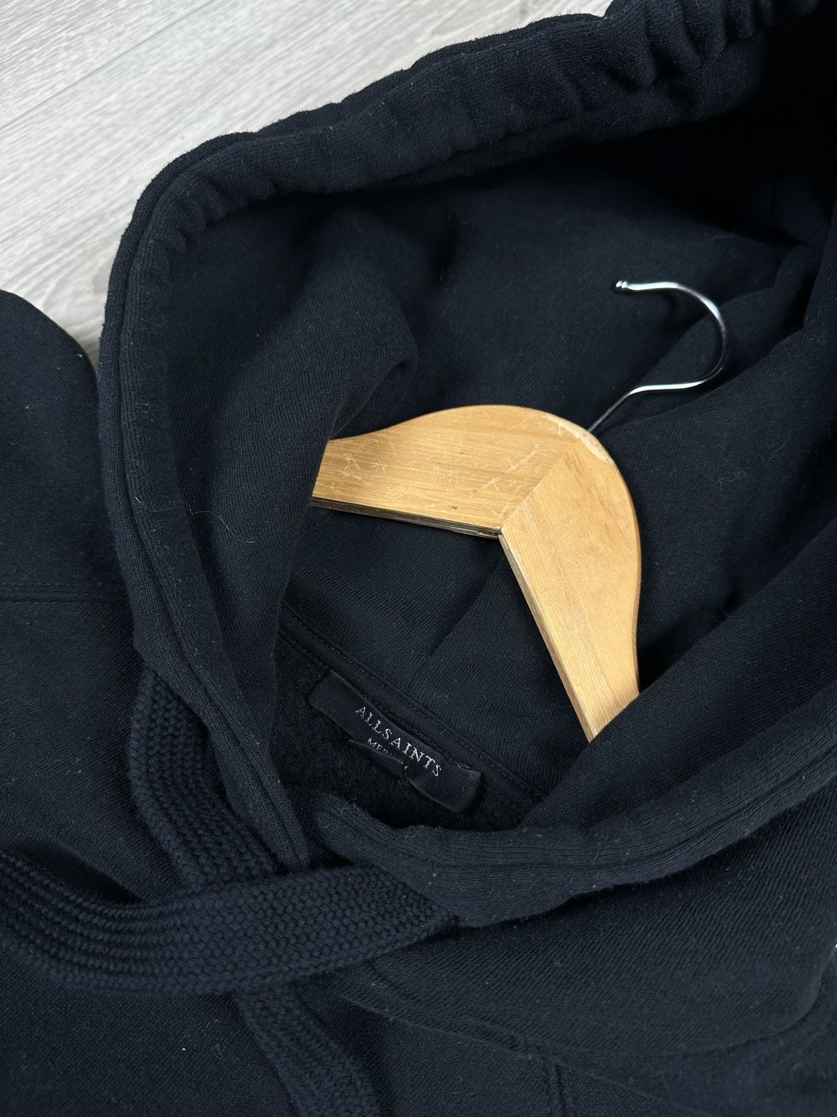 Allsaints Rare Vintage Allsaints Women’s Hoodie Big Logo Oversized Size M / US 6-8 / IT 42-44 - 6 Thumbnail