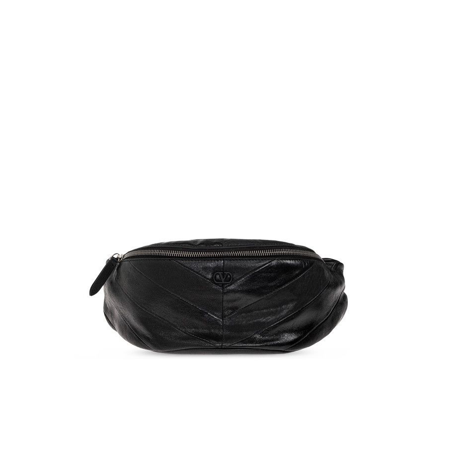 Valentino VALENTINO GARAVANI Black LeatherBelt Bag New & Authentic Size ONE SIZE - 1 Thumbnail