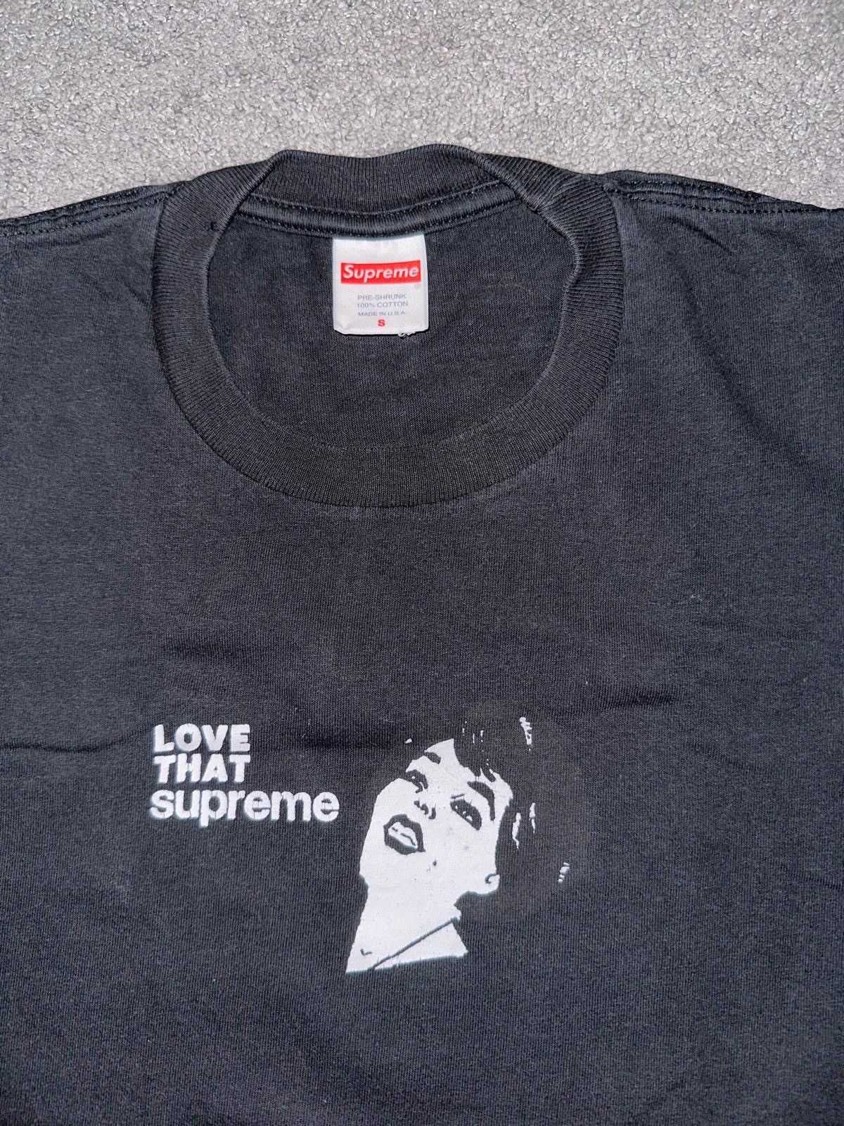 Designer × Supreme Black “love that supreme” shirt Size US S / EU 44-46 / 1 - 2 Thumbnail