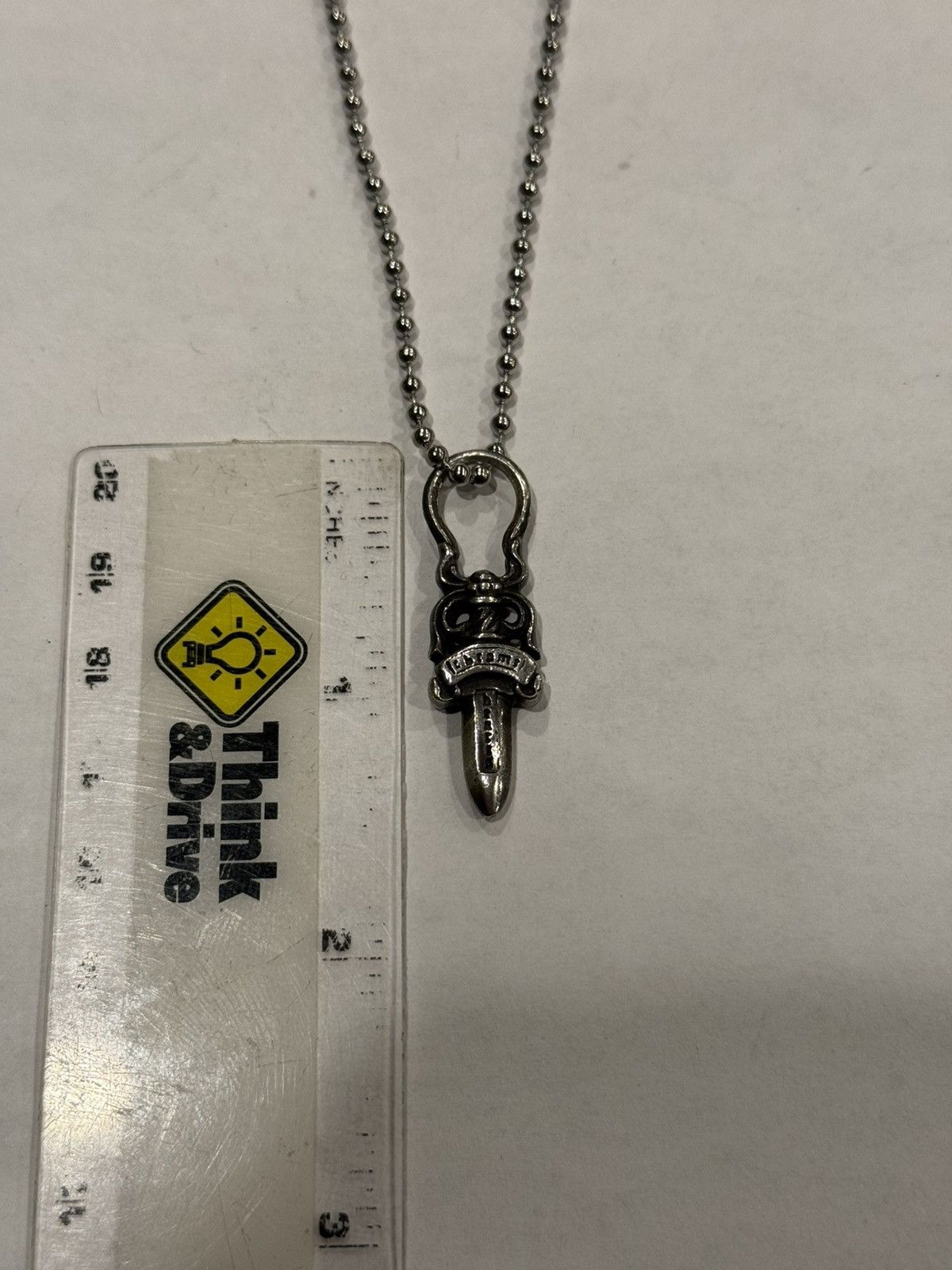 Chrome Hearts Chrome Hearts Dagger Pendant Silver Chain Necklace Zipper Size ONE SIZE - 10 Thumbnail