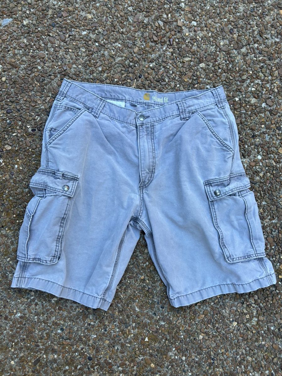 Carhartt Wip Carhartt vintage 2004 grey skating short baggy w pockets Size US 38 / EU 54 - 1 Thumbnail