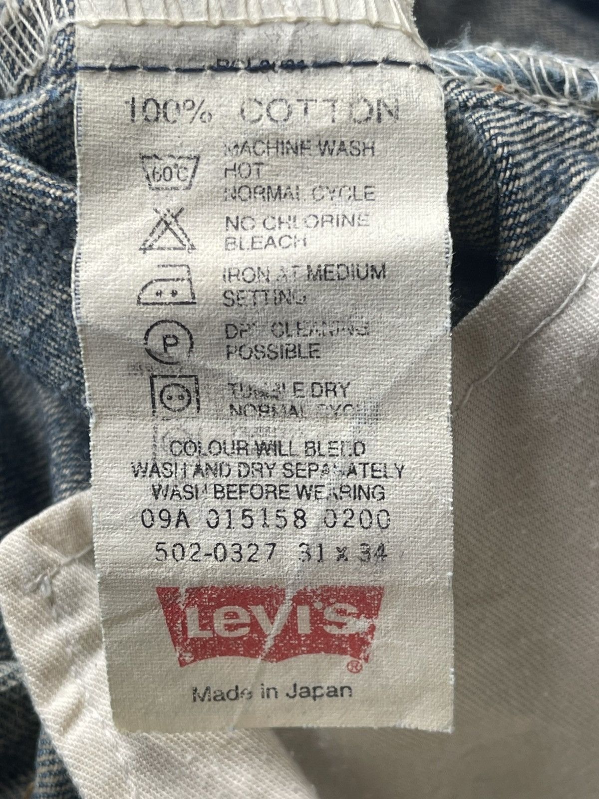 Levi's Levi’s 502 Made in Japan Dark Wash Distressed Thrashed Denim Size US 31 - 6 Thumbnail