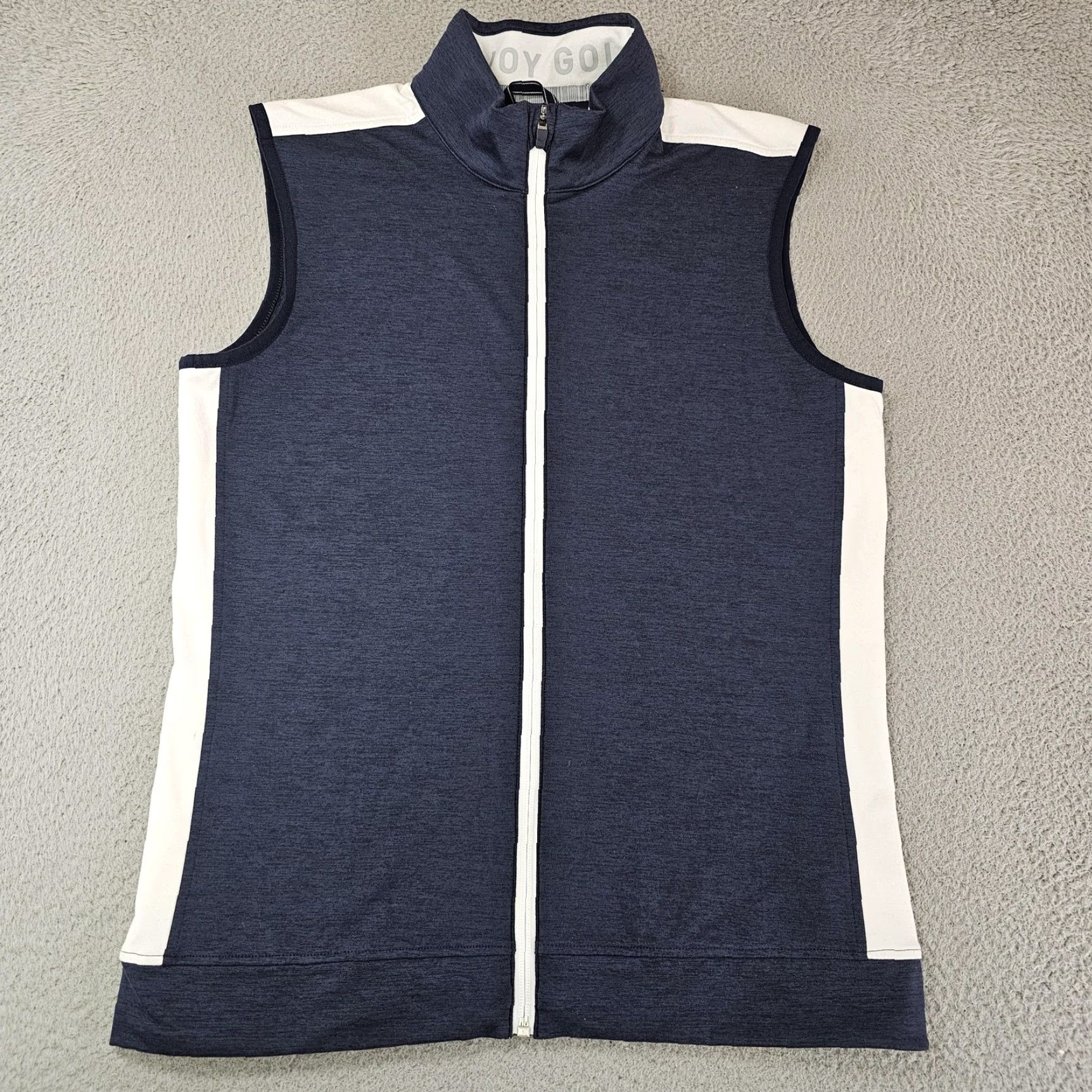 Puma Puma Golf Vest Mens Small Blue White Full Zip Sleeveless Lightweight 599130-02 Size US M / EU 48-50 / 2 - 2 Thumbnail