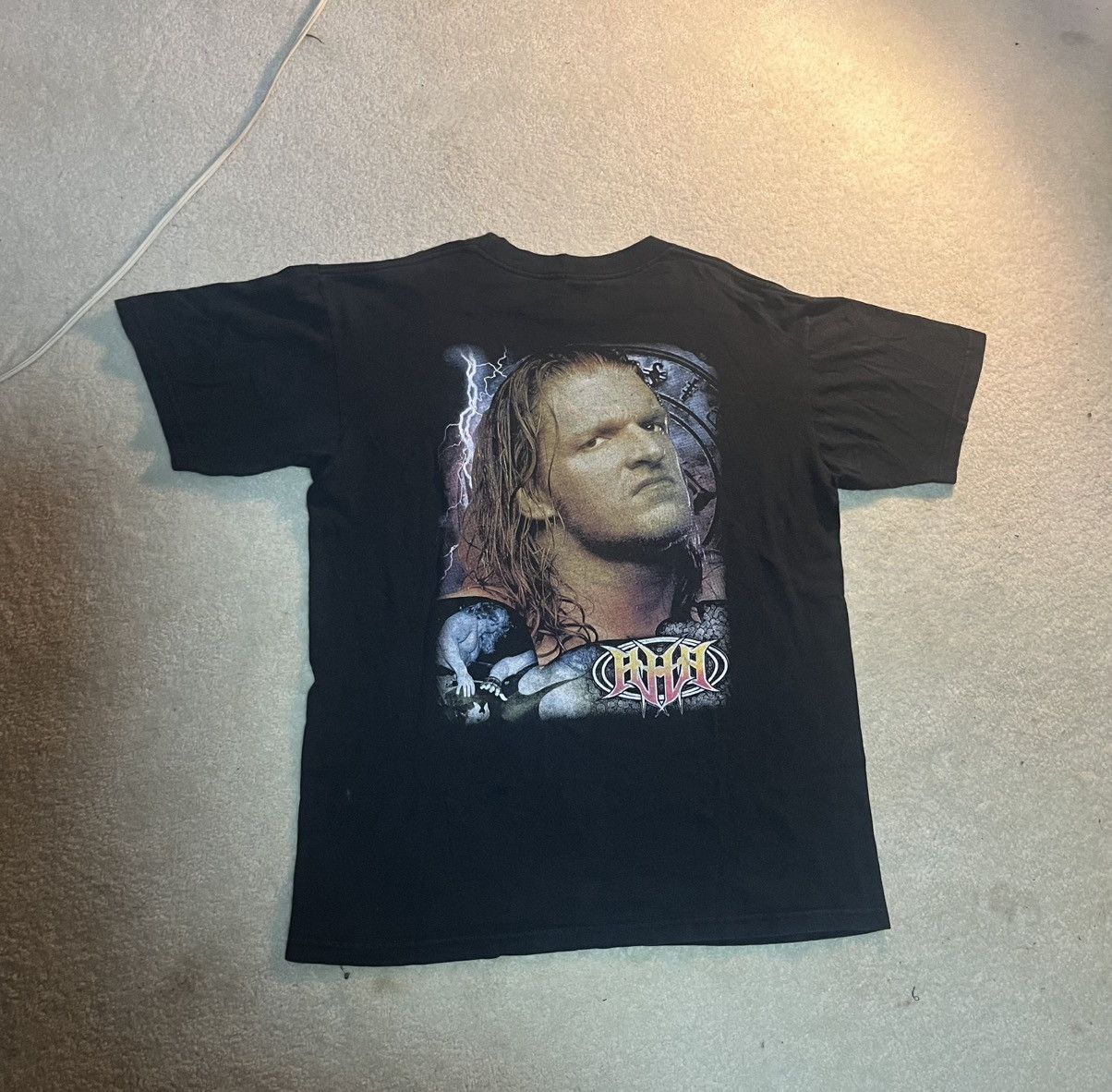 WCW/nWo 1999 TRIPLE H WCW Wrestling Rare Boot Tee 22x28 Size US L / EU 52-54 / 3 - 6 Thumbnail