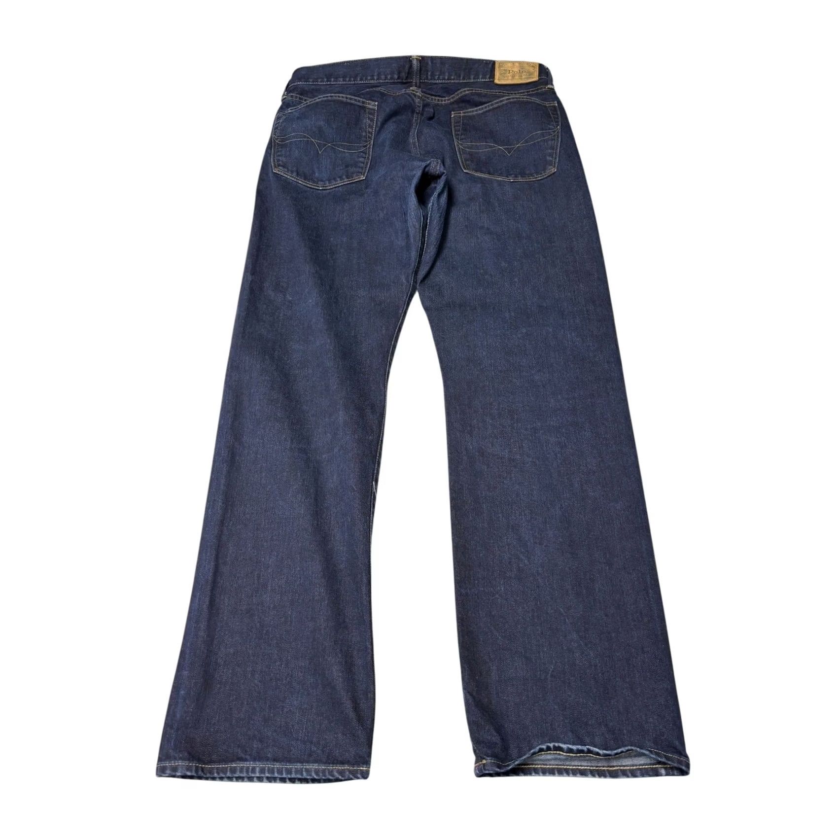 Polo Ralph Lauren Polo Ralph Lauren Classic Fit Jeans Indigo Blue 36x32 Straight Denim 5-Pocket Stretch Cotton Blend Mens Size US M / EU 48-50 / 2 - 6 Thumbnail