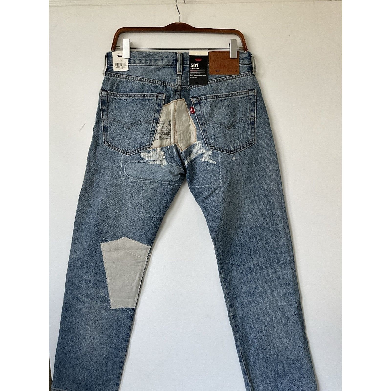 Levi's Levi's 501 Original Selvedge PatchJeans 31x30 NWT Distressed Size US 31 - 6 Thumbnail