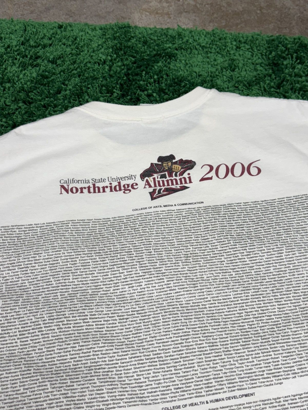 Vintage California Northridge Alumni University Anvil Tee White Size US XXL / EU 58 / 5 - 6 Thumbnail