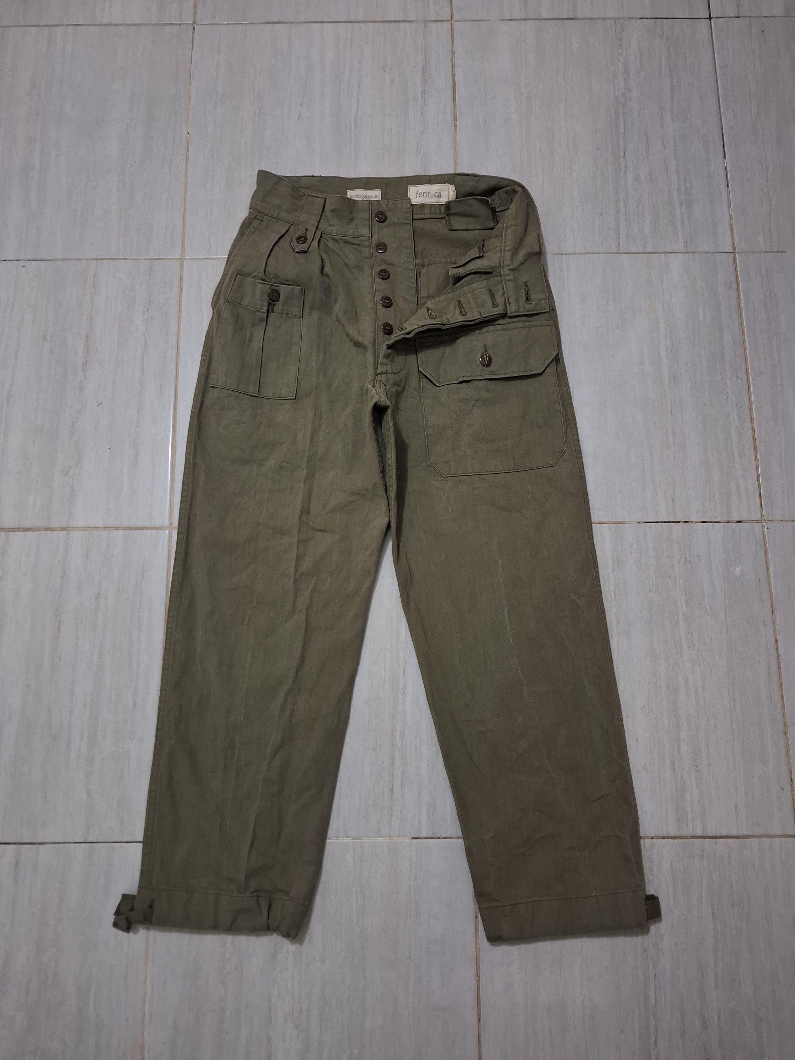 Buzz Rickson's × Vintage Buzz Rickson's mfg.co U.S.marine corps herringbone pants Size US 30 / EU 46 - 1 Thumbnail