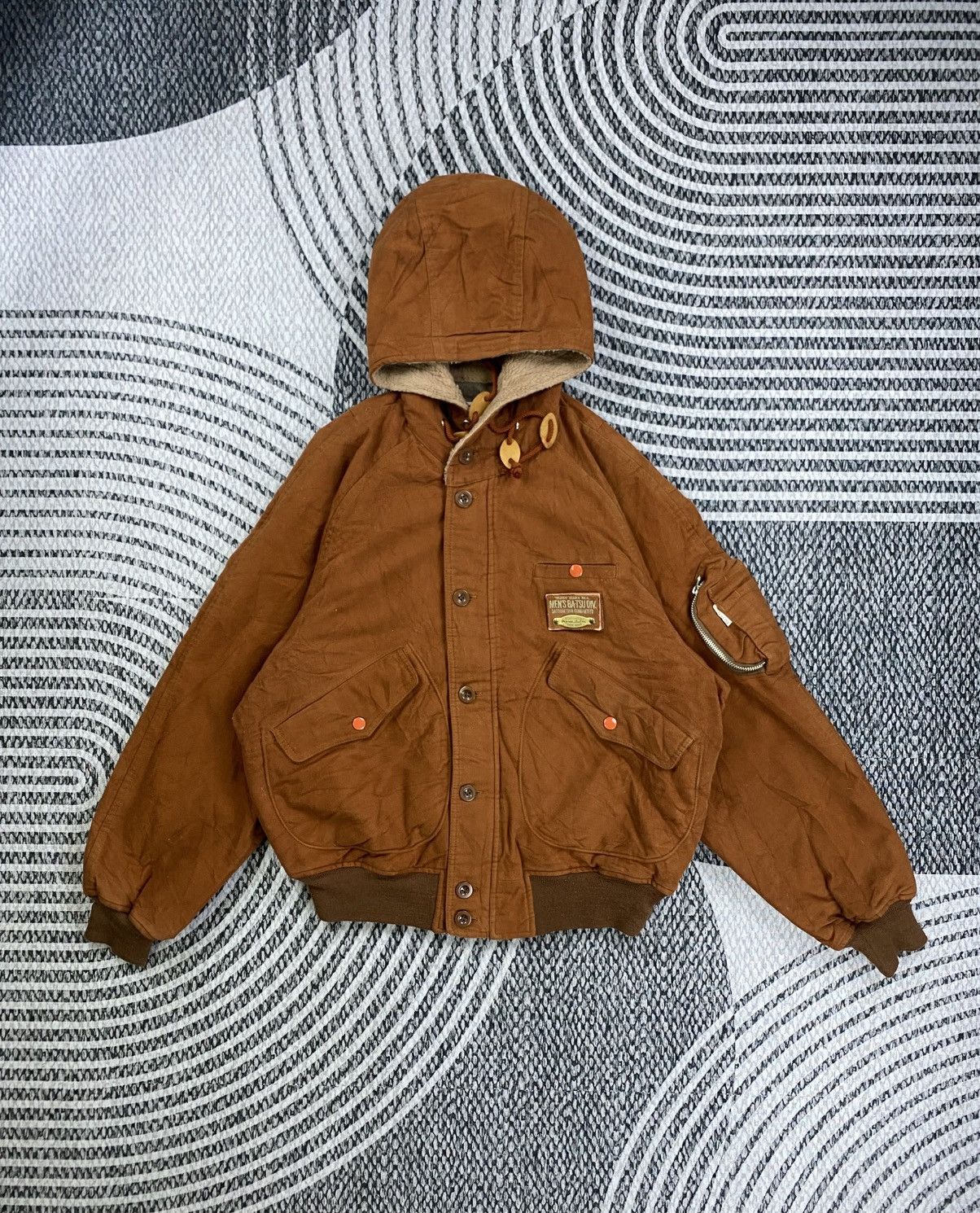 Issey Miyake Vintage Men’s Ba-Tsu Issey Miyake Style Rare Bomber Jacket Size US M / EU 48-50 / 2 - 1 Thumbnail