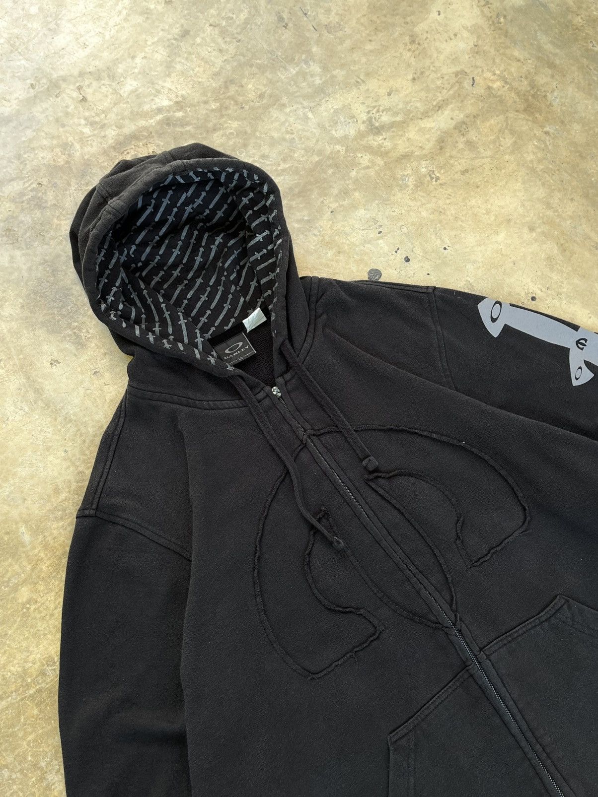 Oakley × Vintage Vintage Oakley Hoodie Zip Up Arctic OutDoor Style Go Y2K Rap Size US S / EU 44-46 / 1 - 4 Thumbnail