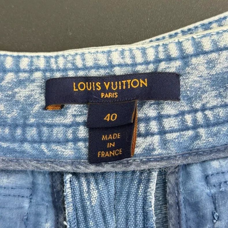 Louis Vuitton Louis Vuitton Blue Corduroy Leather Label Trousers Size US 40 / EU 56 - 5 Thumbnail