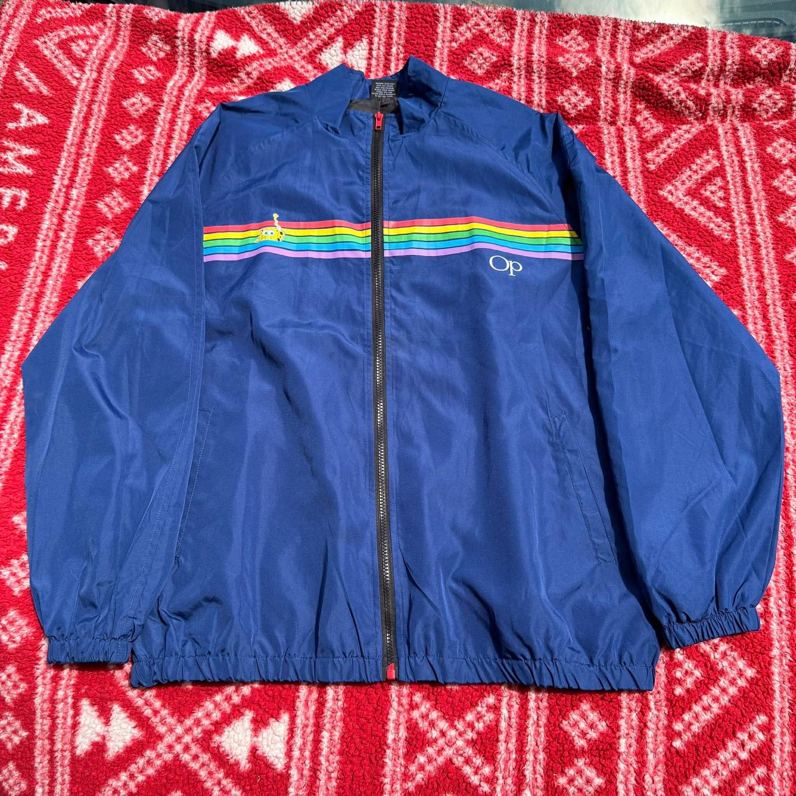 Ocean Pacific Nickelodeon SpongeBob x OP Ocean Pacific Windbreaker Size US XL / EU 56 / 4 - 2 Thumbnail