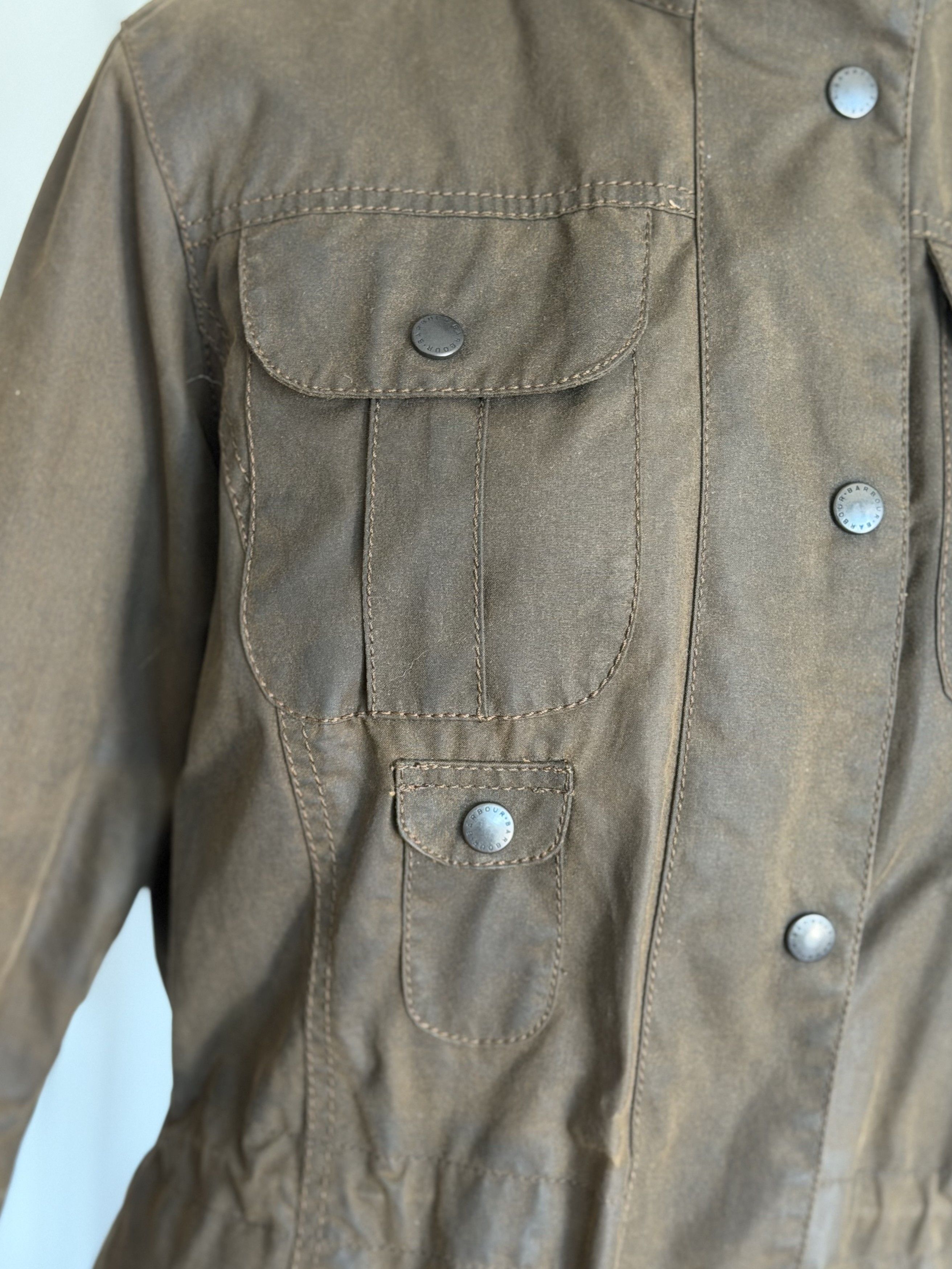 Barbour BARBOUR Winter Force Parka Hooded Jacket Brown Waxed Cotton Size M / US 6-8 / IT 42-44 - 4 Thumbnail