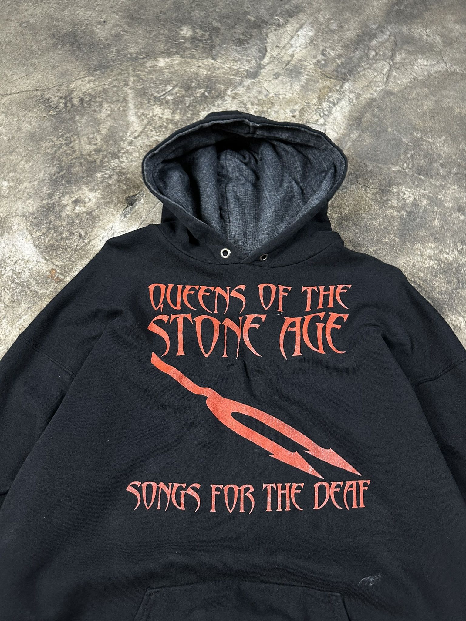 Band Tees Rare 90s Queens Of The Stone Age Songs For The Deaf Hoodie Size US L / EU 52-54 / 3 - 6 Thumbnail