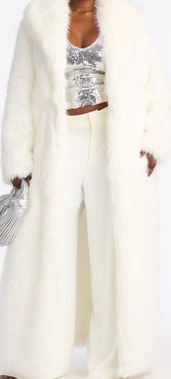 Other Corture Dreams long faux fur coat white Size XL / US 12-14 / IT 48-50 - 3 Thumbnail