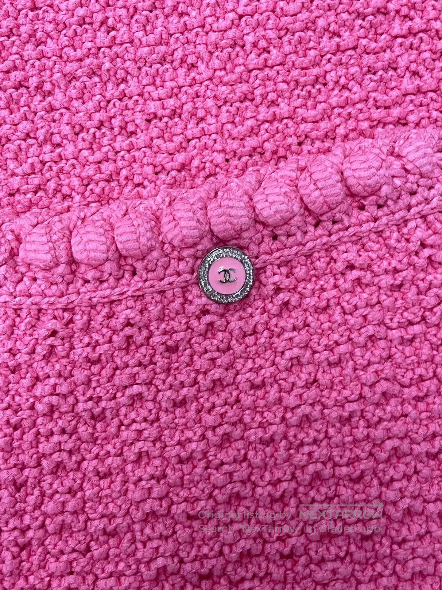 Chanel Chanel Pink Long Knit Vest. Size US M / EU 48-50 / 2 - 2 Thumbnail