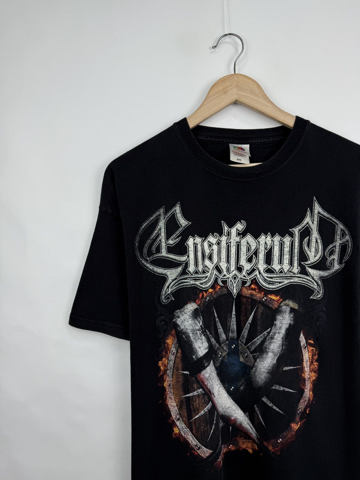 Band Tees 🇫🇮 Vtg Ensiferum One Man Army Folk Metal Band T-shirt Finland Size US XL / EU 56 / 4 - 3 Thumbnail