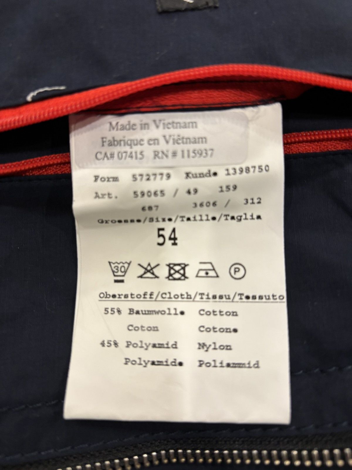 Bugatti Bugatti Jacket 3 Season, Navy with red accents, Men’s Large Size US L / EU 52-54 / 3 - 10 Thumbnail