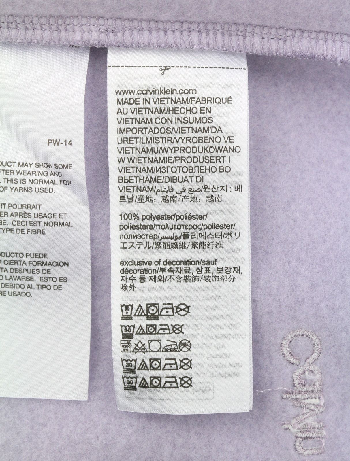 Calvin Klein M Lavender Purple Crew Neck Logo Sweatshirt 87438 Size US M / EU 48-50 / 2 - 8 Thumbnail