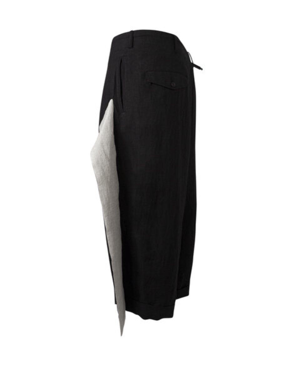 Yohji Yamamoto Yohji Yamamoto Pour Homme - BELGIUM LINEN PLUSH CUFFS PANTS Size US 30 / EU 46 - 3 Thumbnail