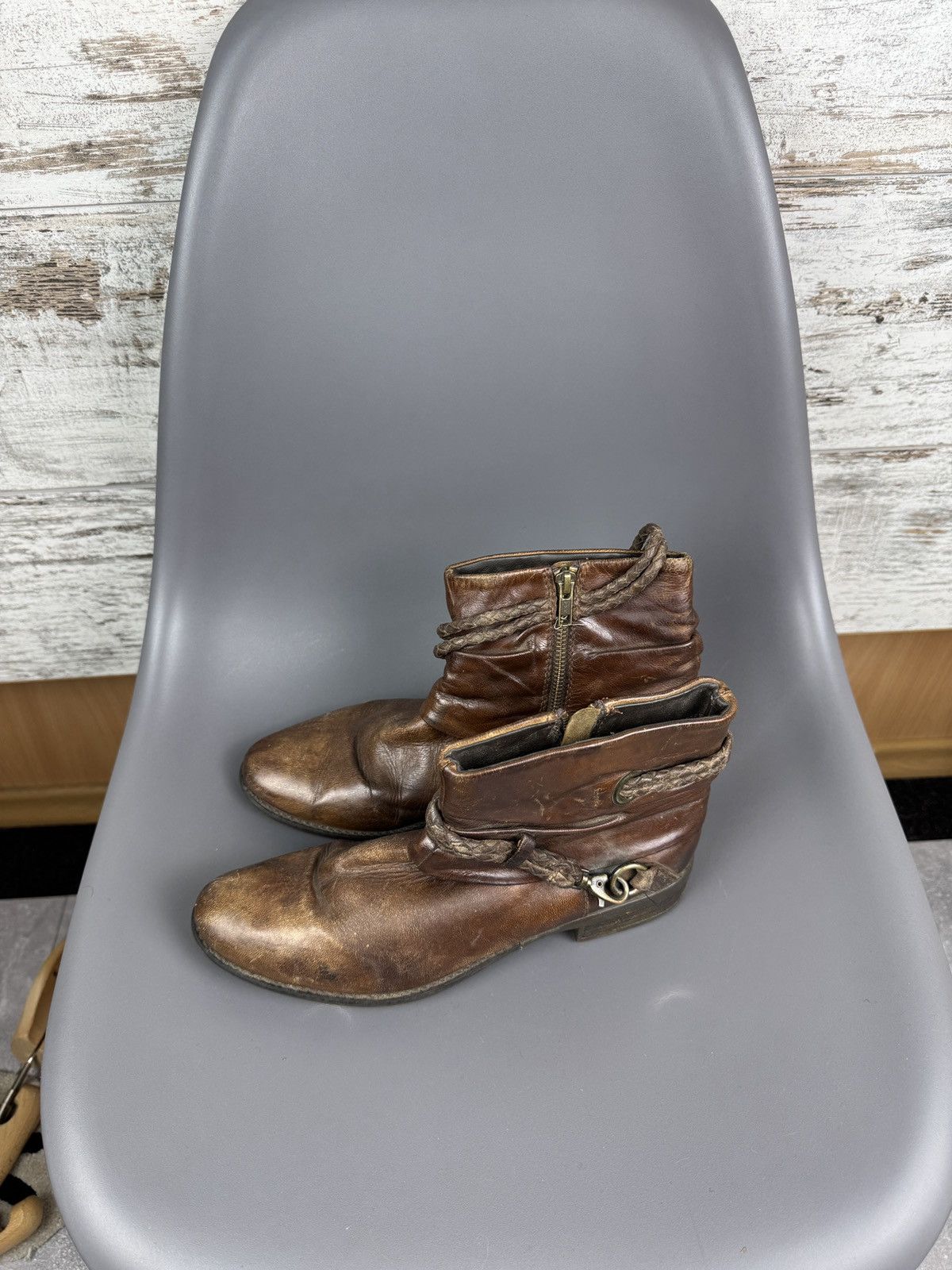 Vintage Vintage a.s.98 style leather boots sneakers size 40 as98 y2k Size US 7 / EU 40 - 5 Thumbnail