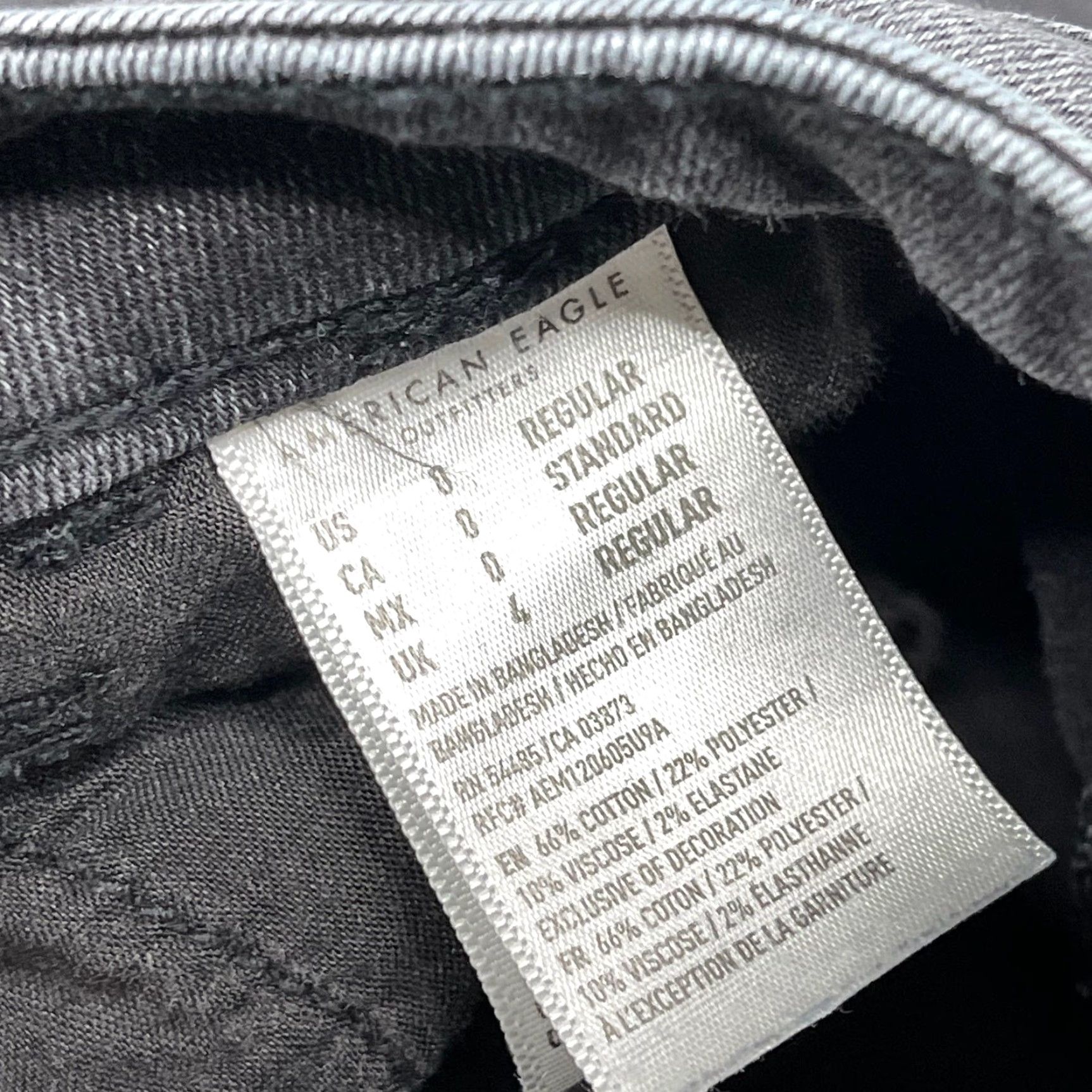 American Eagle Outfitters American Eagle Jeans Women Size 0 Gray Super Hi Rise Jegging Crop Stretch Denim Size 25" / US 0 / IT 36 - 4 Thumbnail