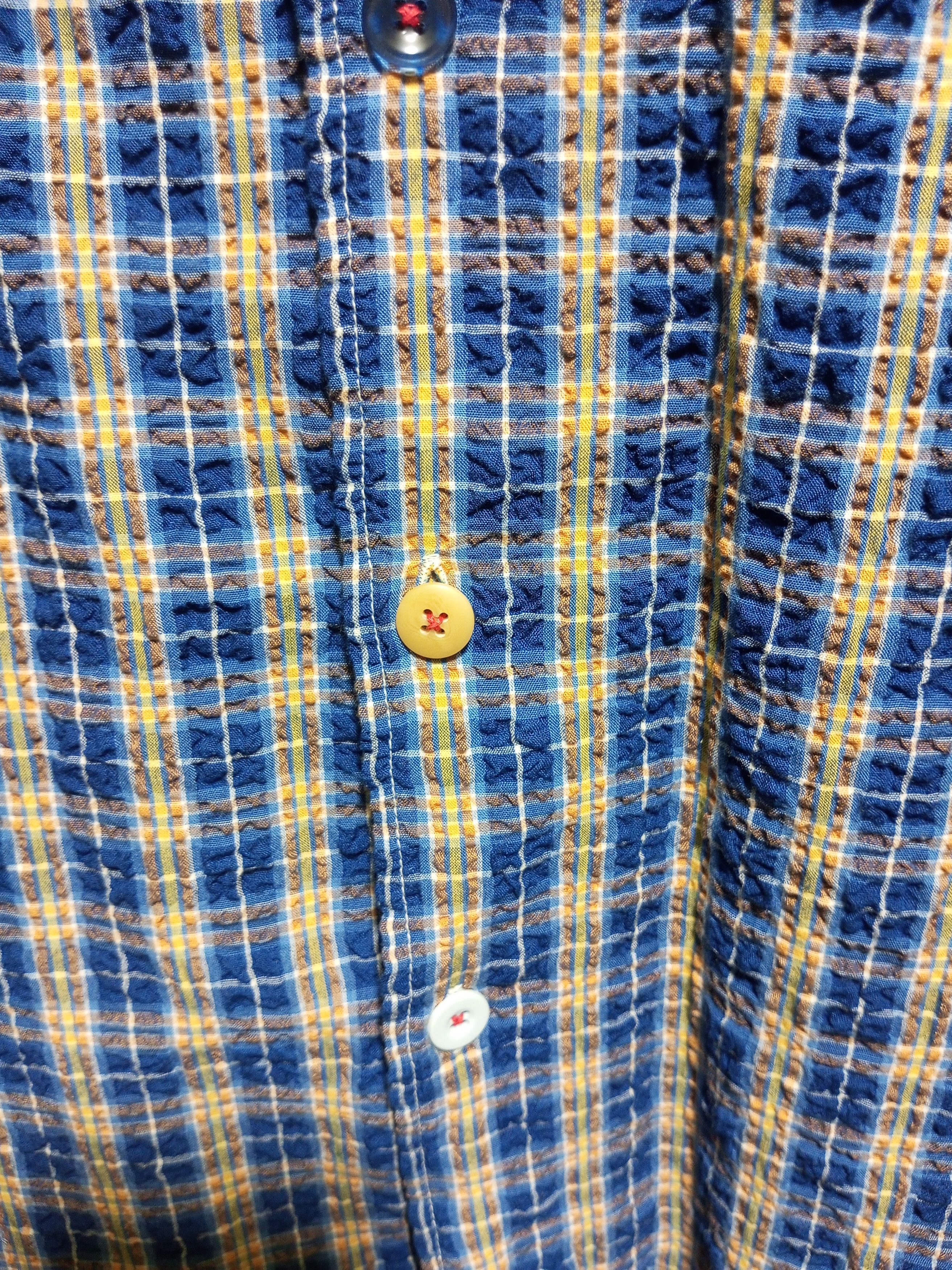 Hysteric Glamour Vintage blue cross hip hop button up shirt Size US L / EU 52-54 / 3 - 9 Thumbnail