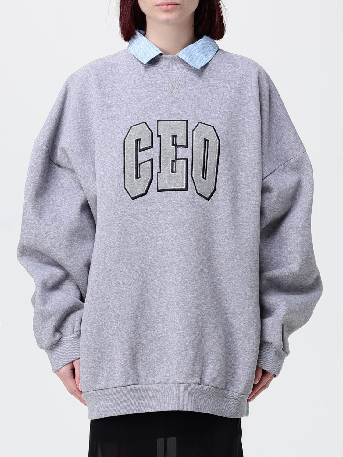Balenciaga Balenciaga Sweatshirt Woman Grey Size M / US 6-8 / IT 42-44 - 1 Thumbnail